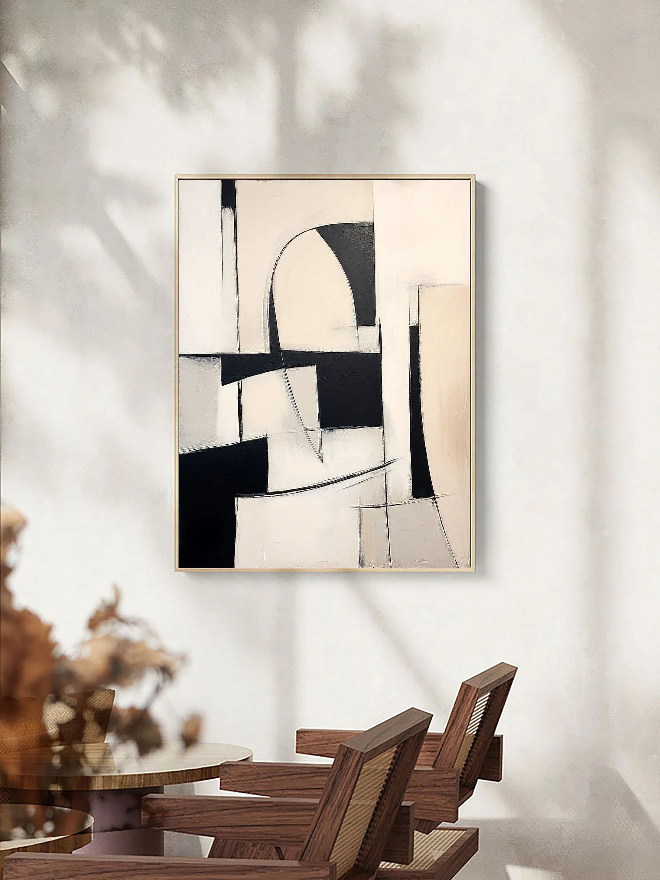 Abstract Harmony-Modern Interior Design Geometric Abstract Wall Art - artextured