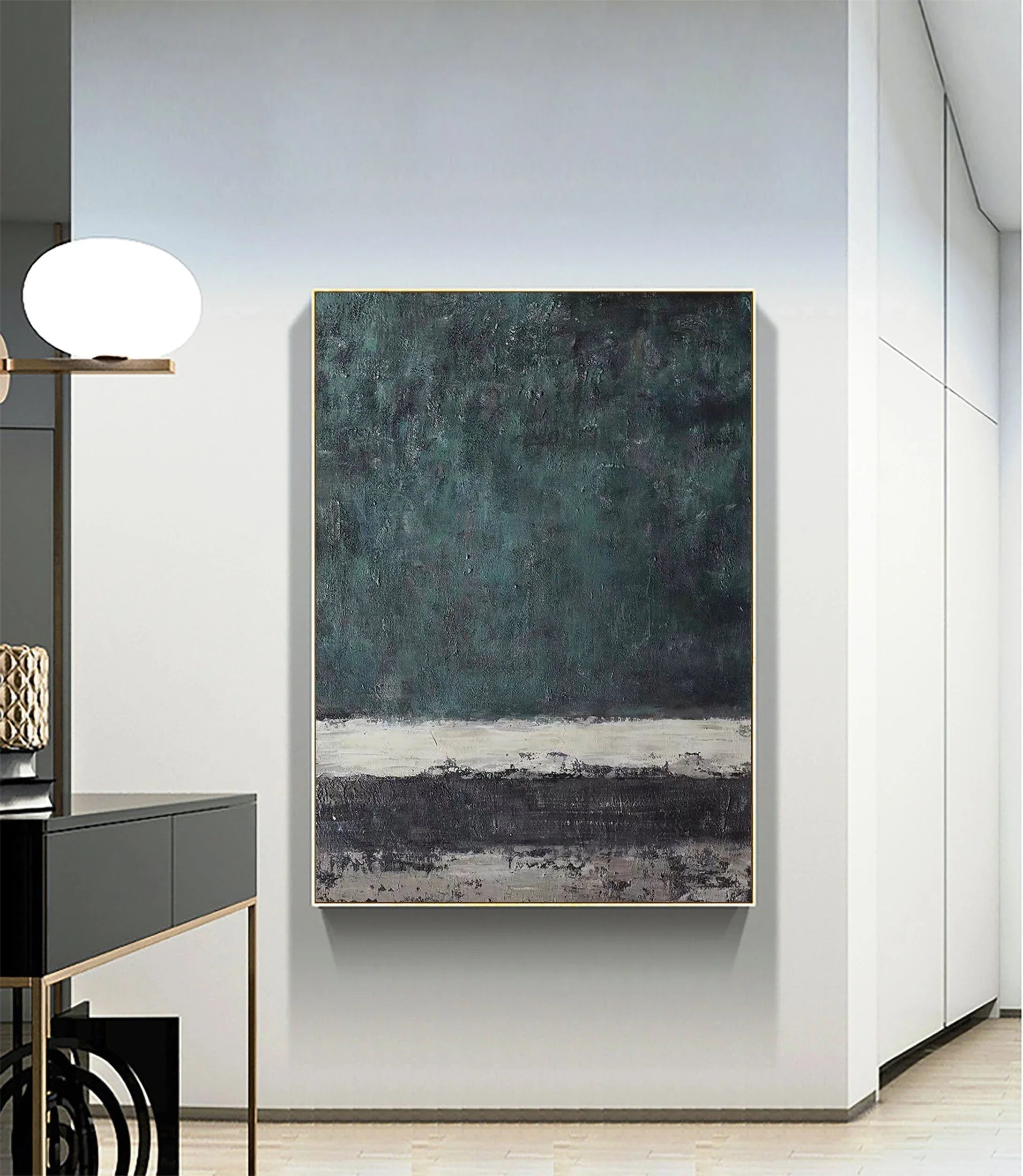 Echoes of Serenity-Modern Hand-Painted Thick Layered Abstract Wall Art - artextured