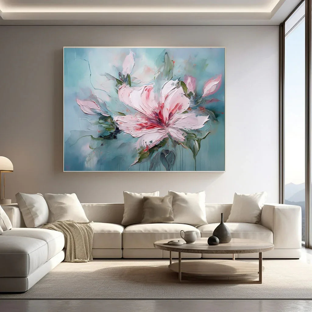 Blossom Symphony-Abstract Floral Texture Wall Art for Home Decoration - artextured