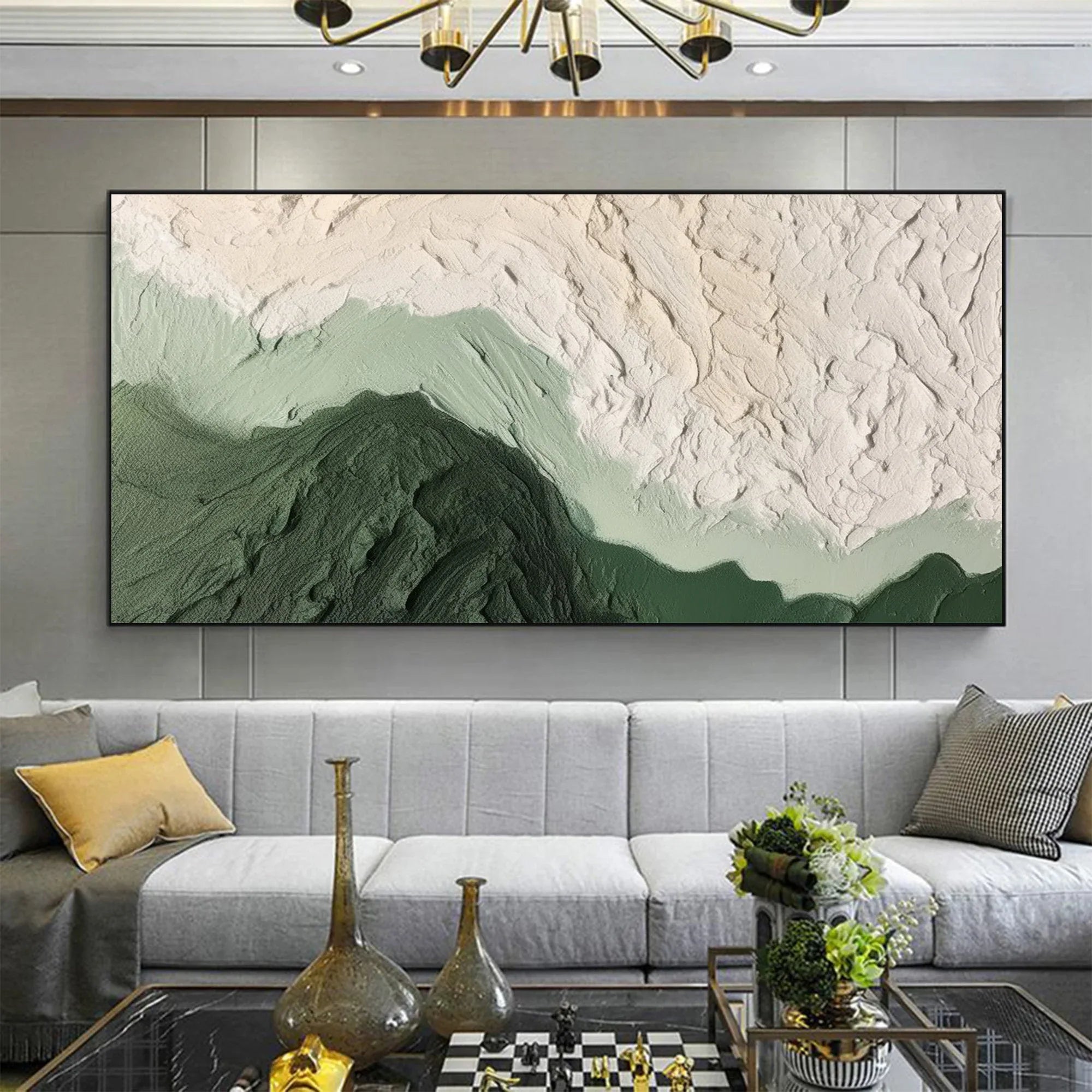 Forest Ridge-Modern Interior Design Mountain Thick Coating Three Dimensional Texture Wall Art - artextured