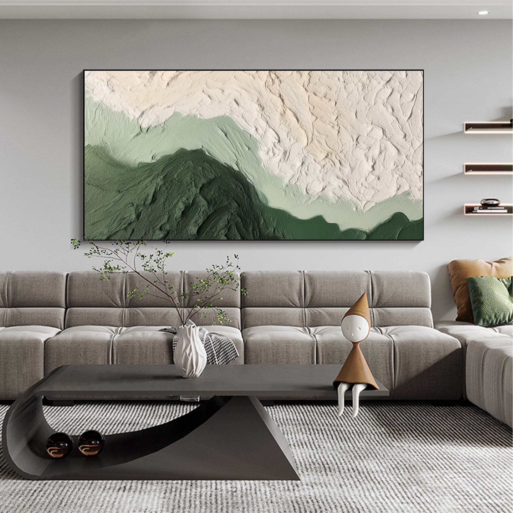 Forest Ridge - Abstract Textured Wall Art
