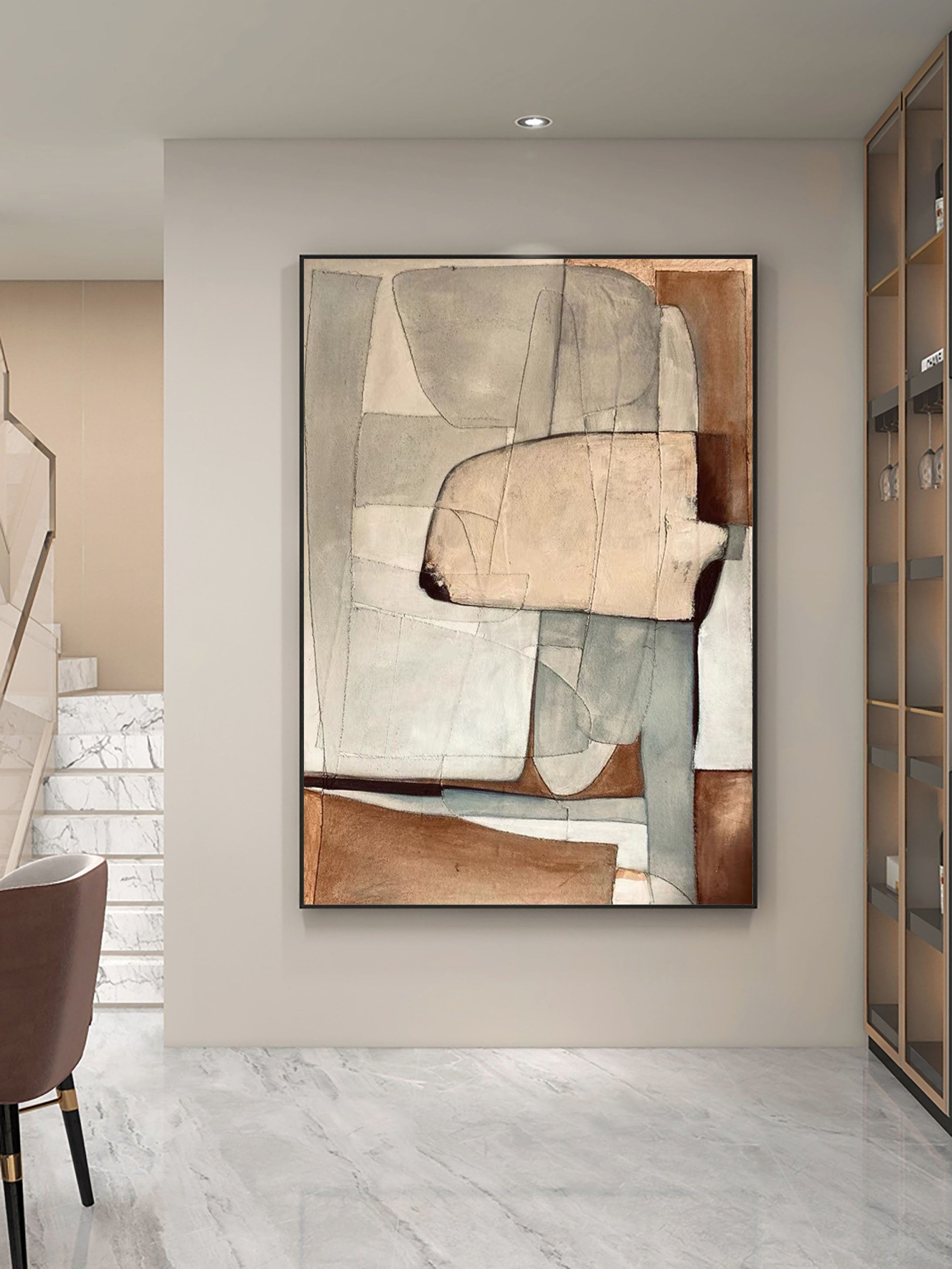 Abstract Geometry Canvas Wall Art