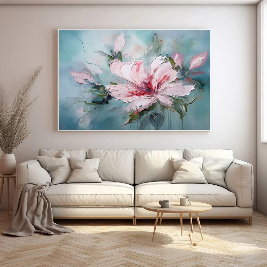 Blossom Symphony-Abstract Floral Texture Wall Art for Home Decoration - artextured