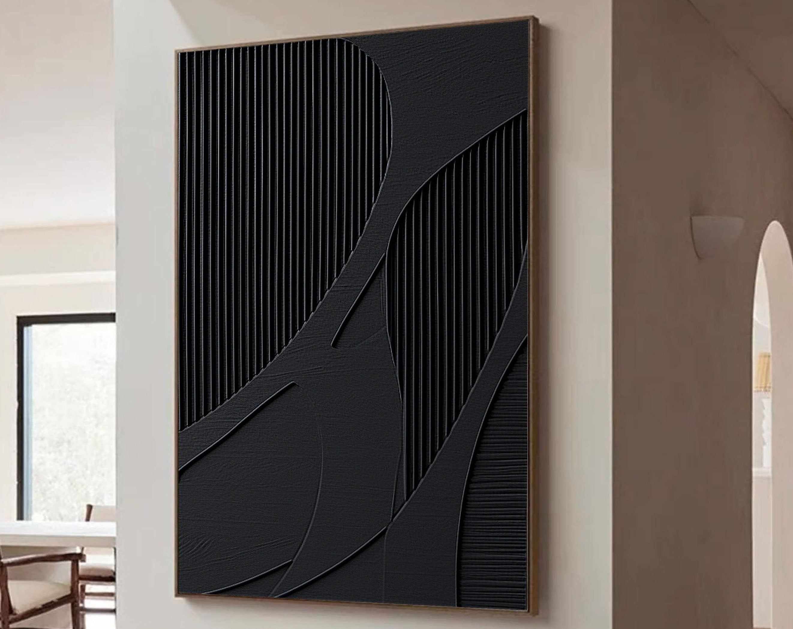 Silent Harmony: Geometric Textured Abstract Art