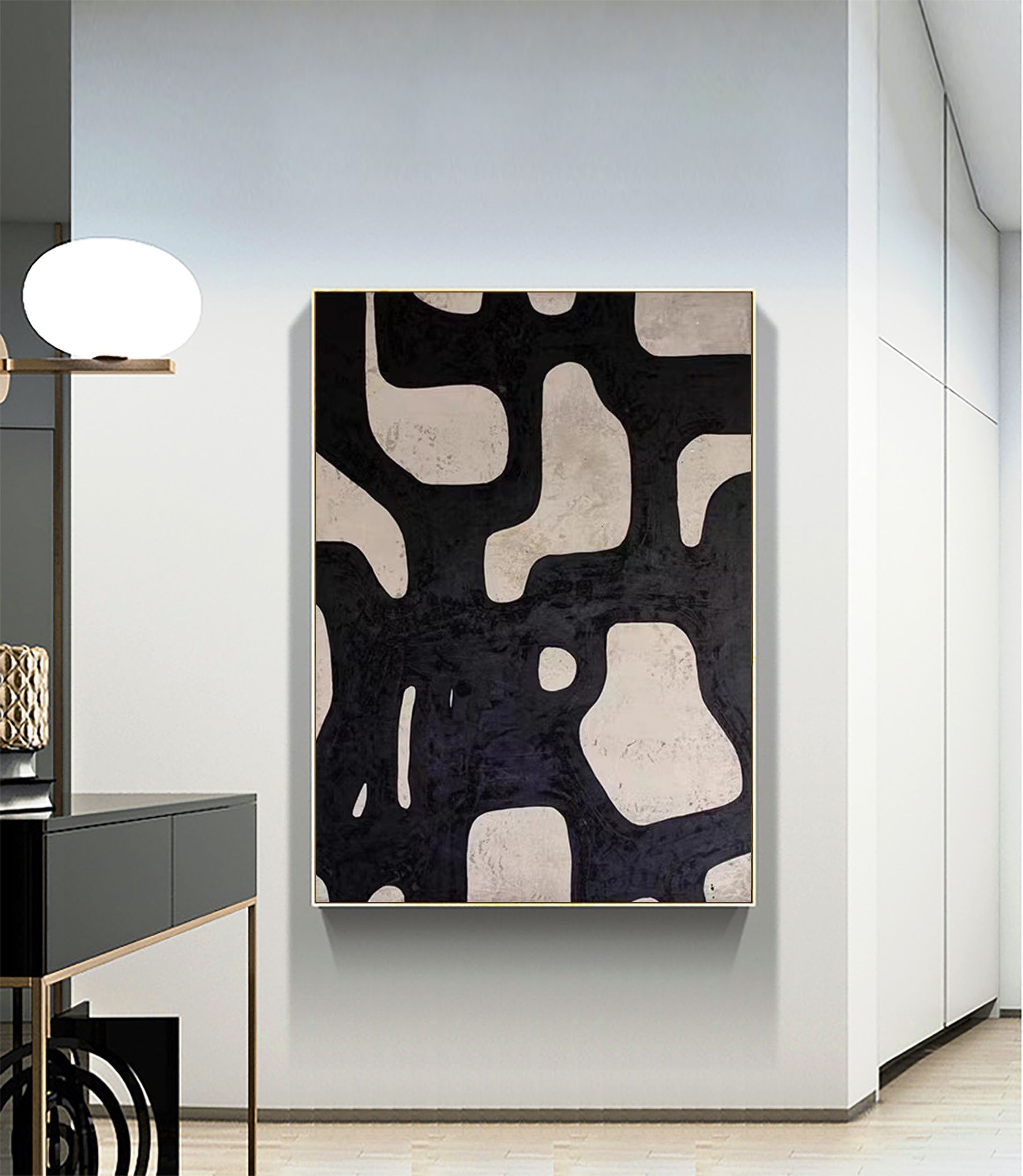 Monochrome Abstract Wall Art