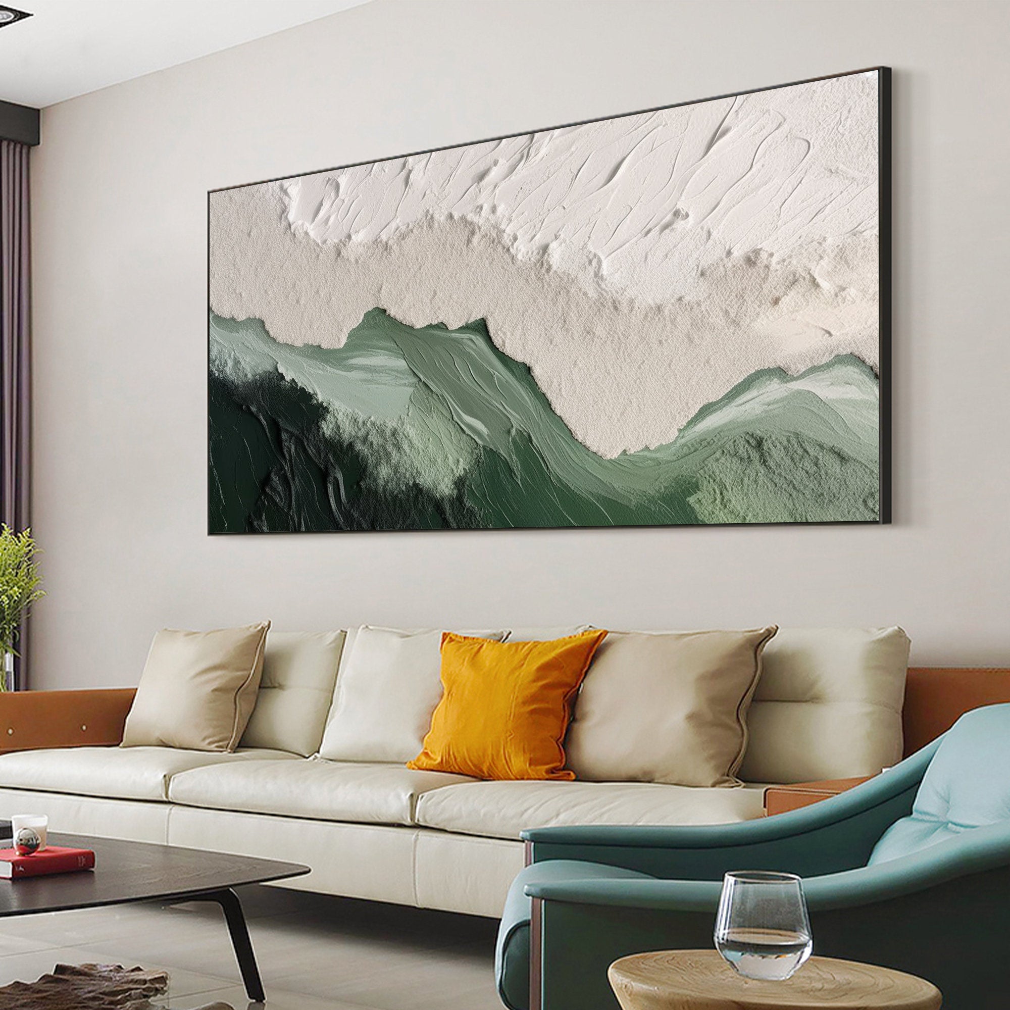 Textured Horizon - Abstract Earth and Sky Wall Art