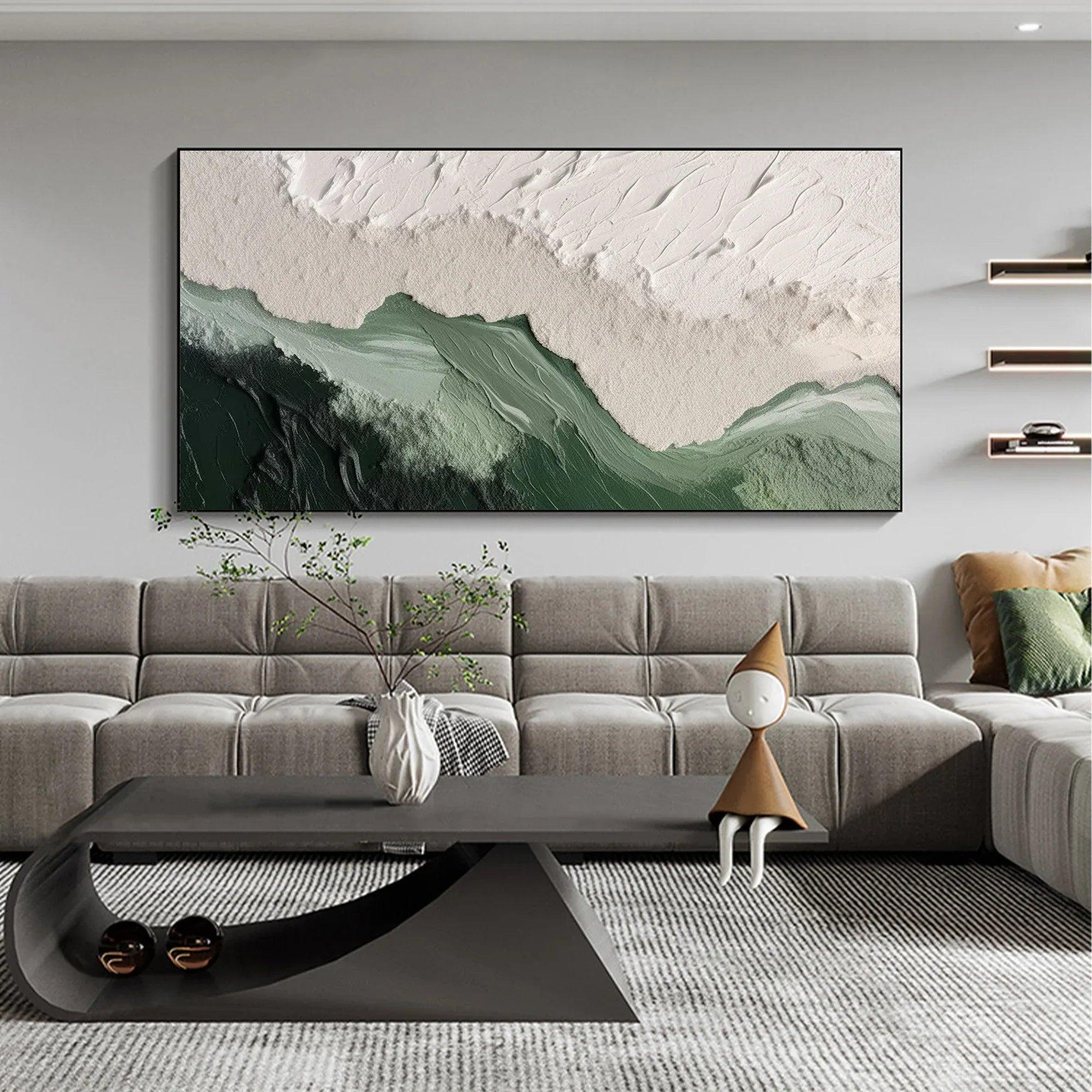 Textured Horizon - Abstract Earth and Sky Wall Art - artextured