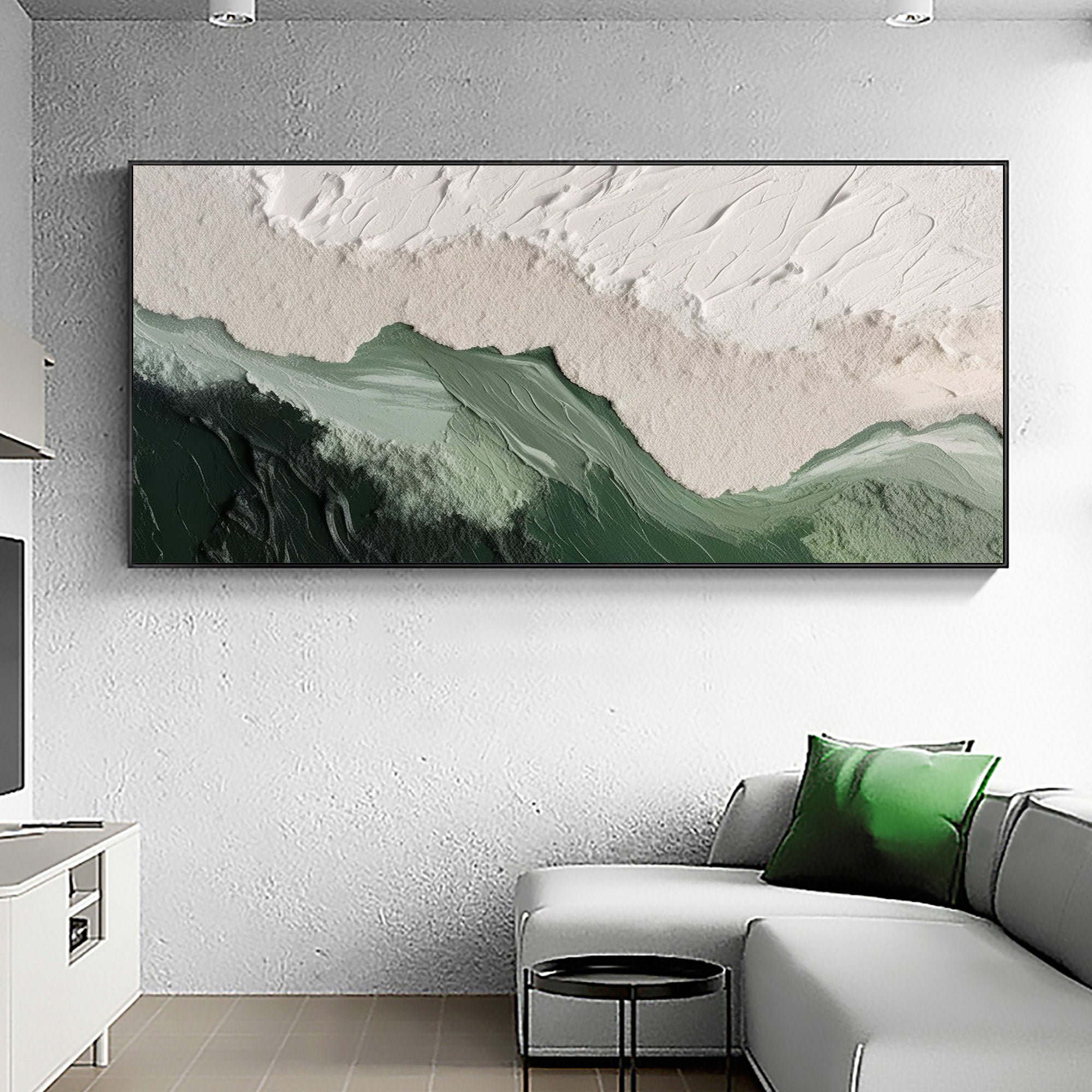 Textured Horizon - Abstract Earth and Sky Wall Art