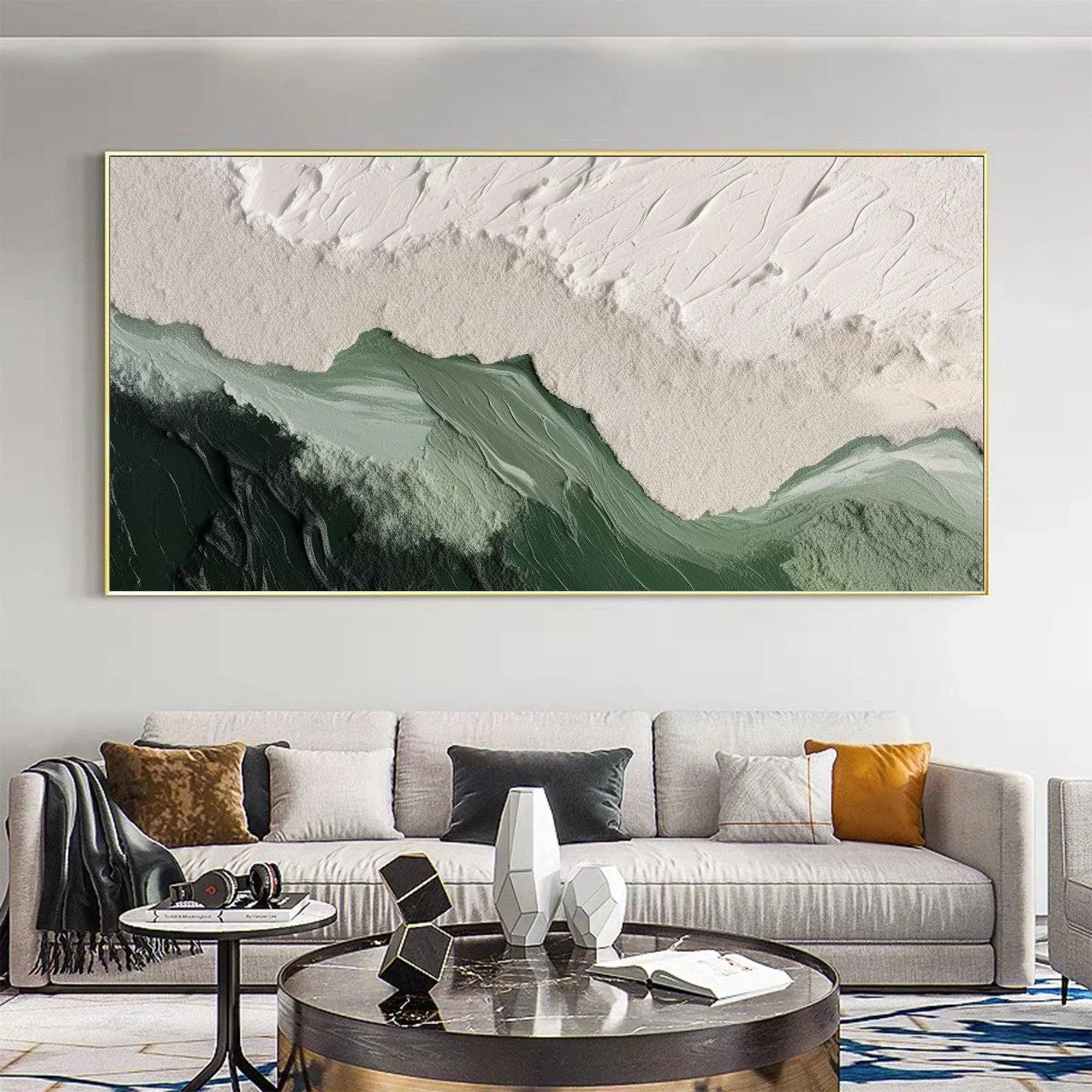 Textured Horizon - Abstract Earth and Sky Wall Art - artextured