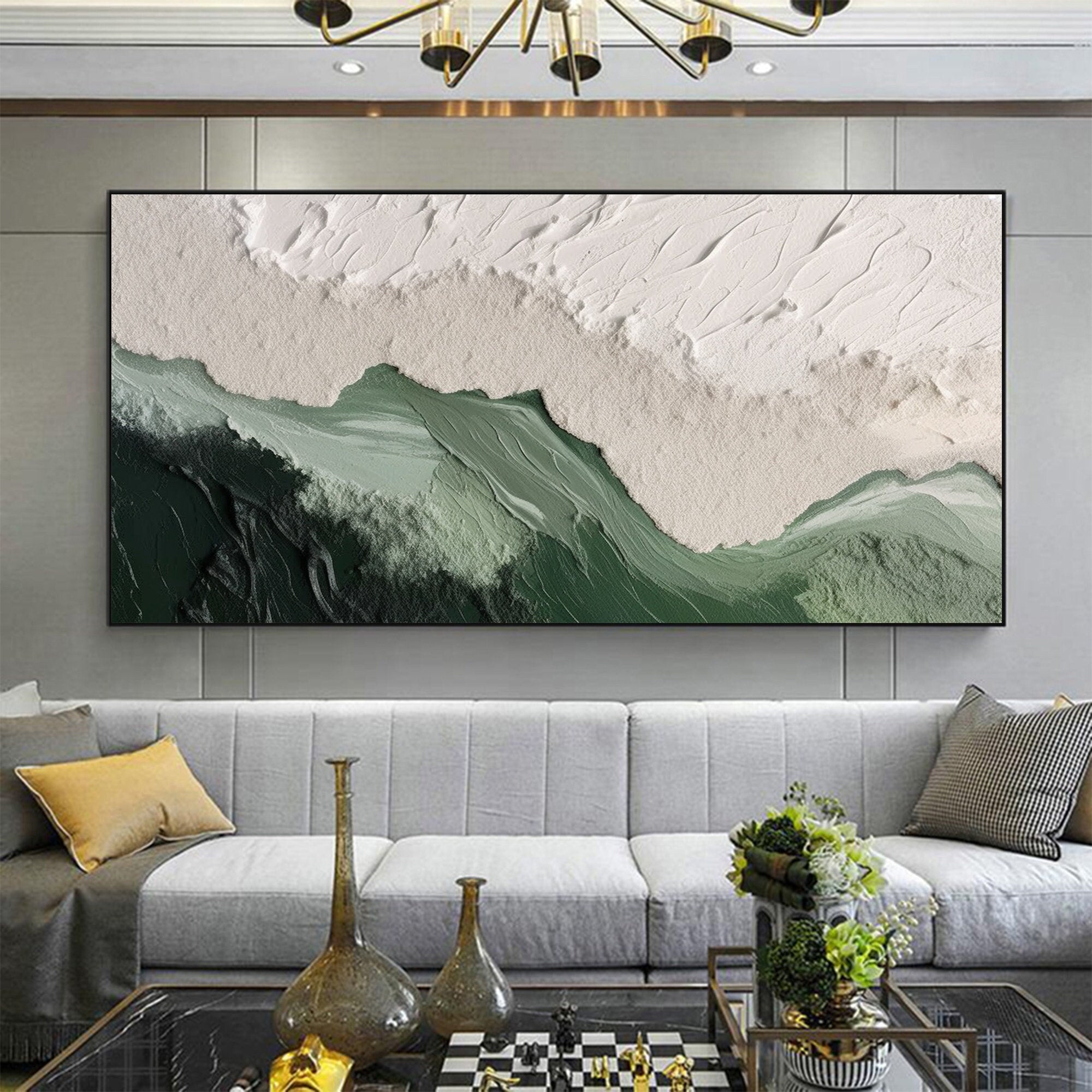 Textured Horizon - Abstract Earth and Sky Wall Art