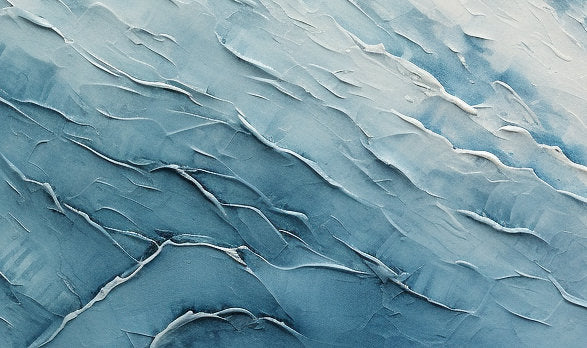 Blue Abyss - Abstract Oceanic Textured Wall Art