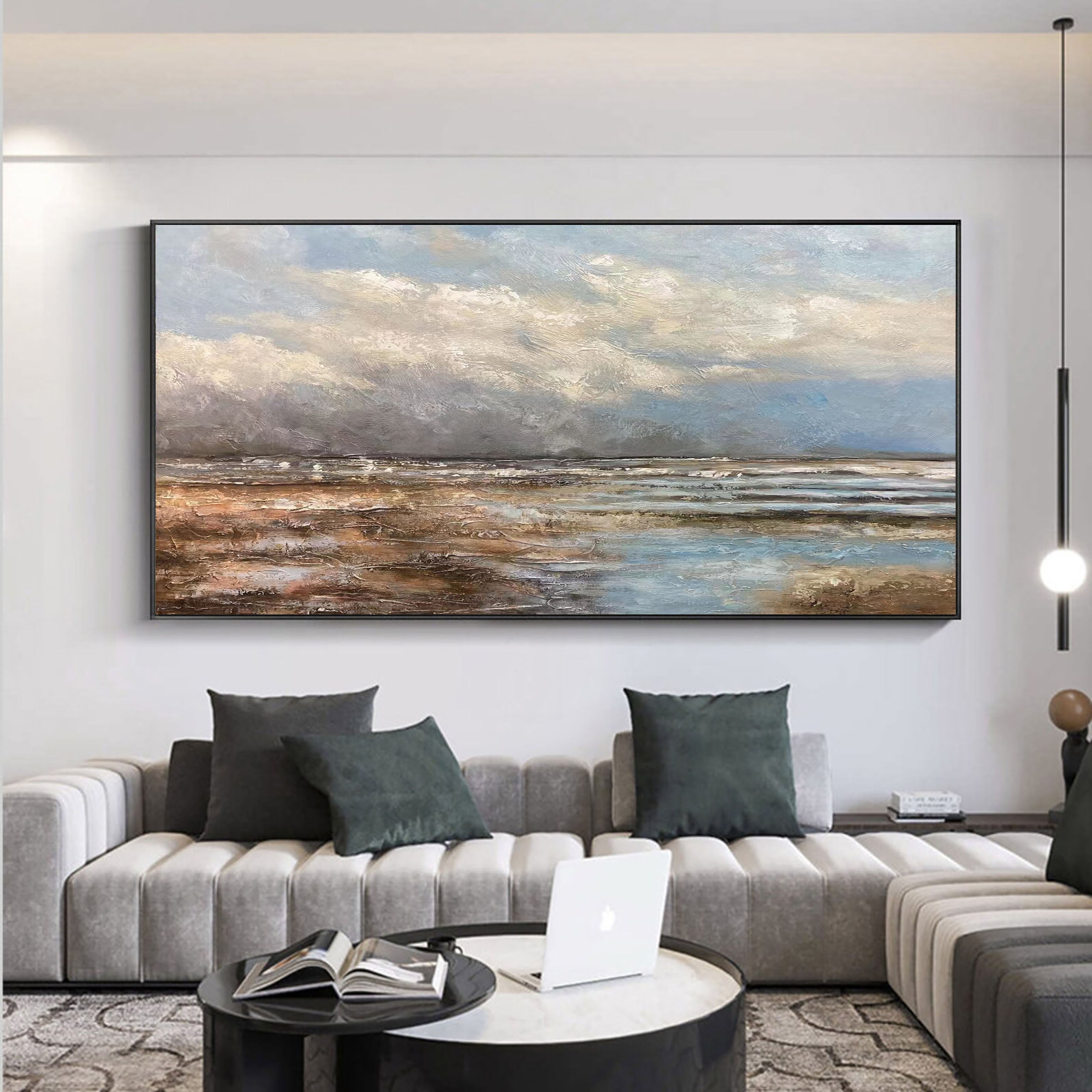 Twilight Reflections: Serene Lakeside Landscape Canvas