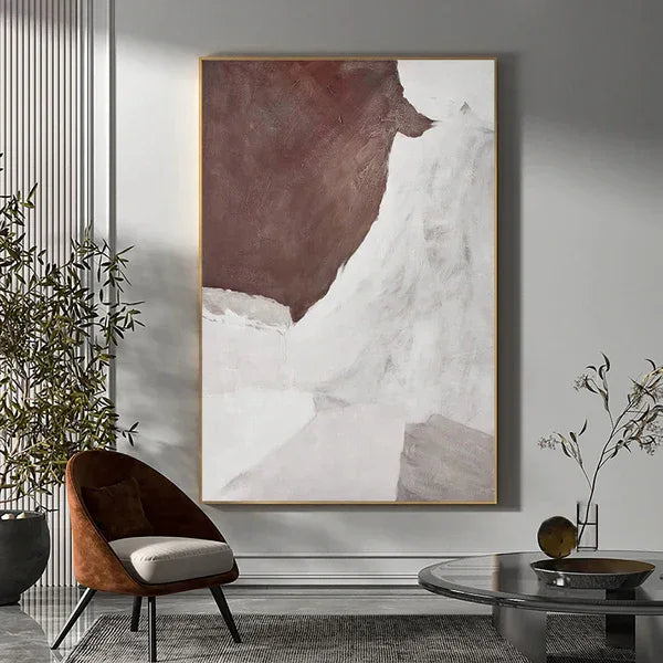 Wabi-Sabi Tranquility -Wabi Sabi style abstract texture oil painting wall - artextured