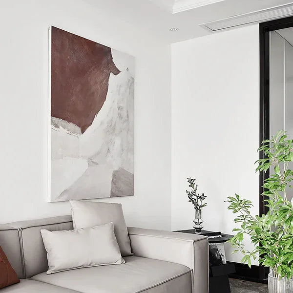 Wabi-Sabi Tranquility -Wabi Sabi style abstract texture oil painting wall - artextured