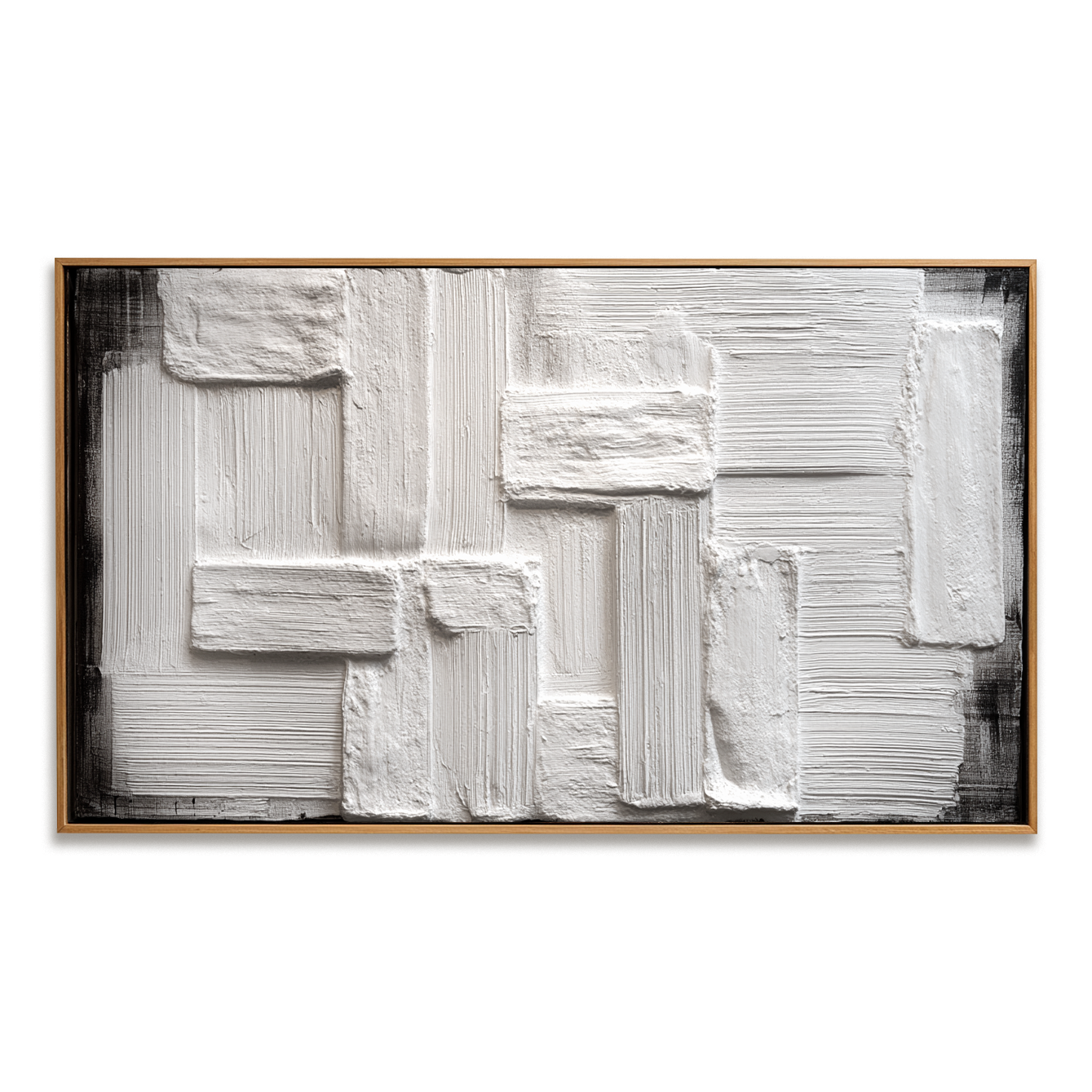 Silent Grid Minimal Textured Abstract Canvas#AB14296