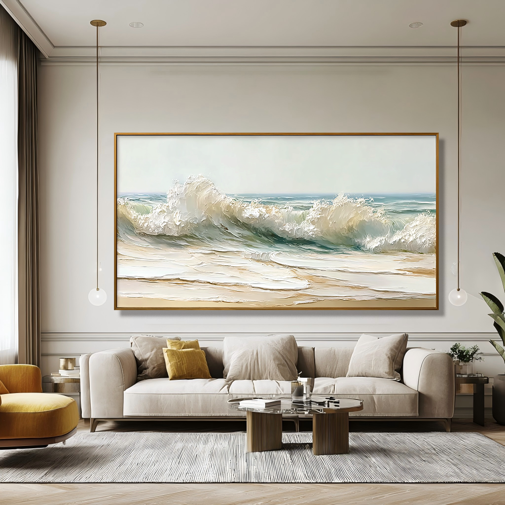 Rising Tide – Large Textured Wave Painting#AB14300