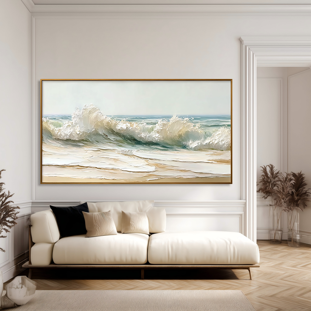 Rising Tide – Large Textured Wave Painting#AB14300