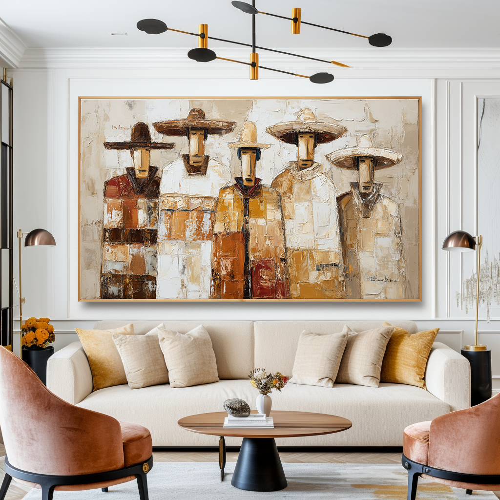 Nomad Collective – Abstract Figures Painting#AB0323013