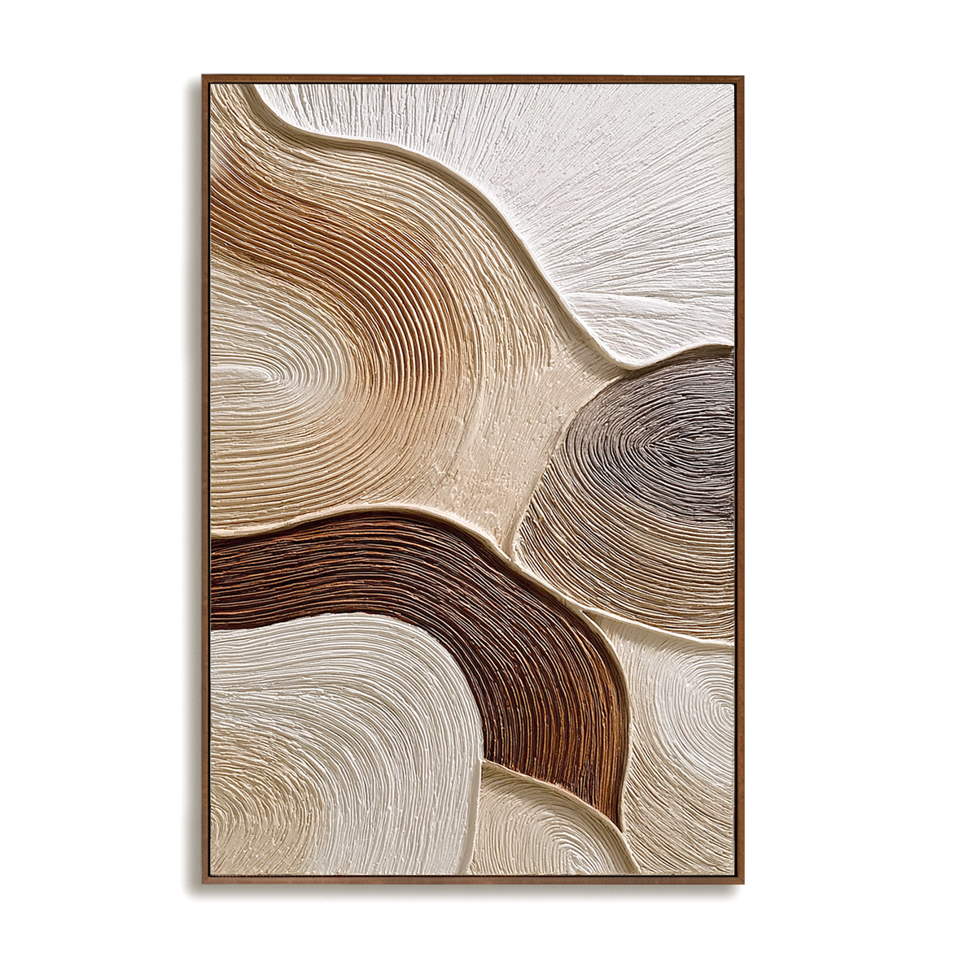 Earthy Flow - Neutral Textured Abstract Wall Art#wp260439