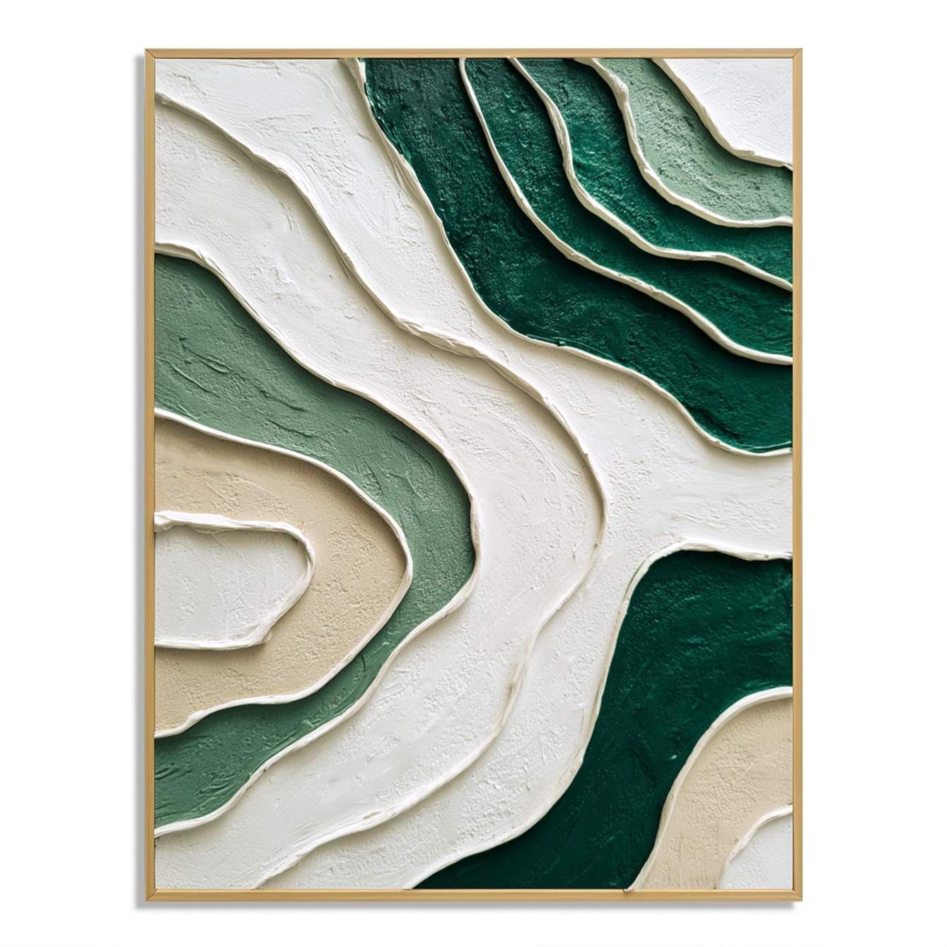 Emerald Flow – Textured Minimalist Abstract Wall Art#wp260466