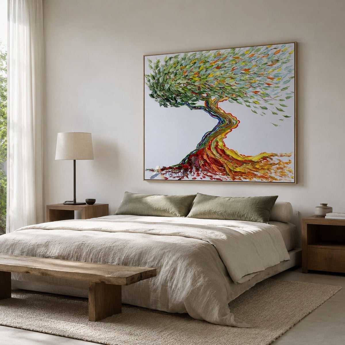 Colorful Tree of Life Textured Wall Art#wp261530