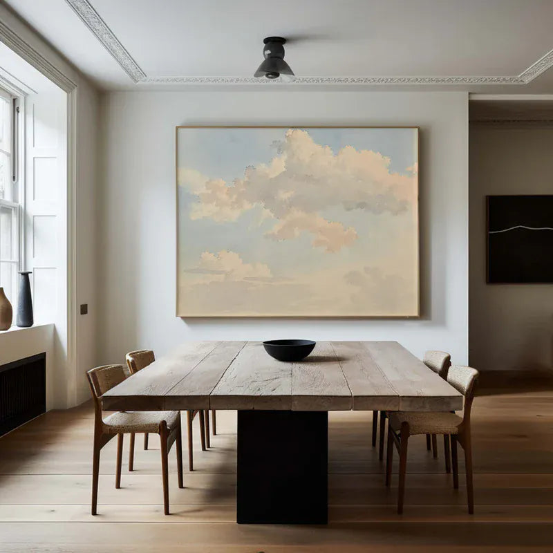 Tranquil Clouds – Modern Sky Landscape Canvas Art#AB0519041
