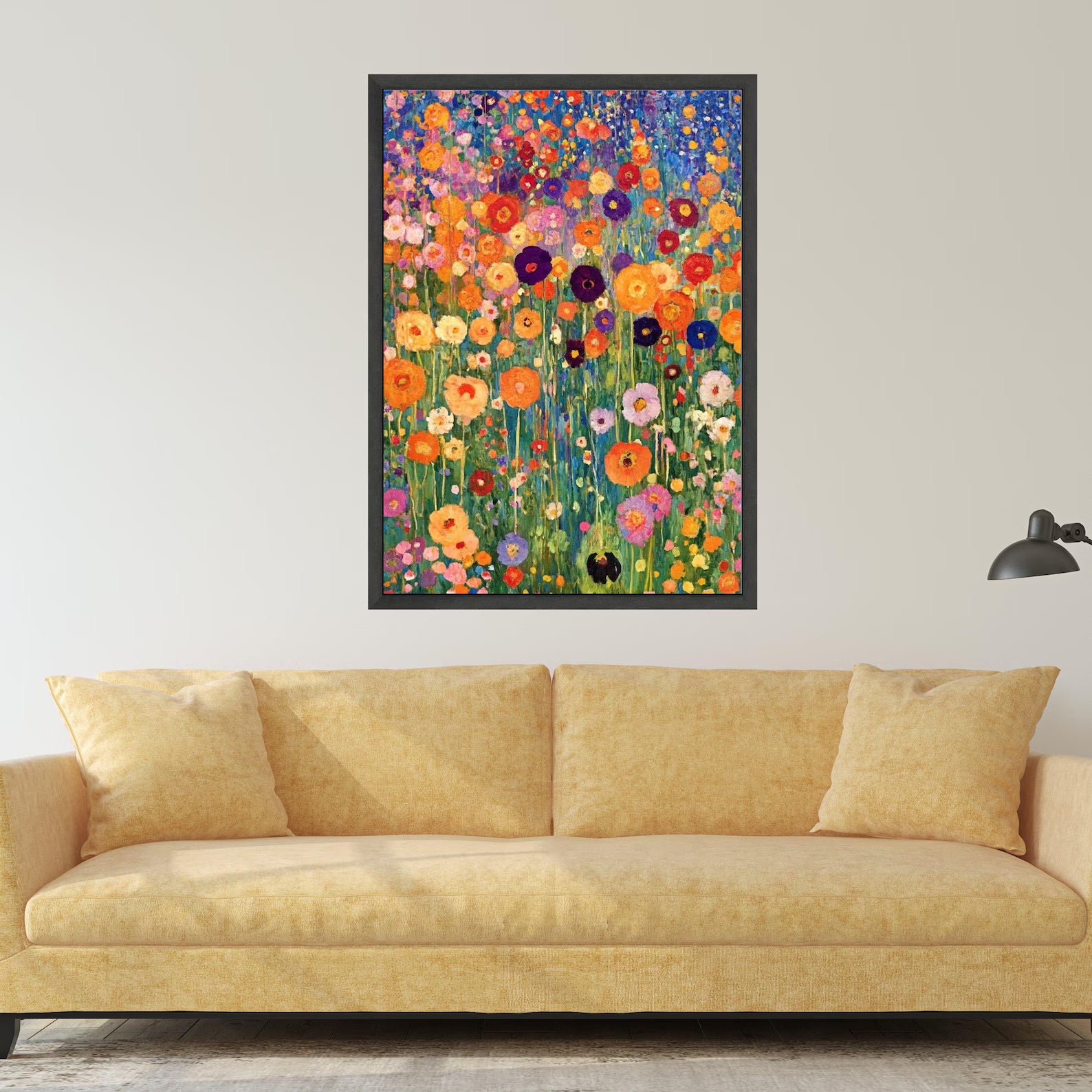 Wildflower Symphony – Colorful Floral Oil Painting#yy721104