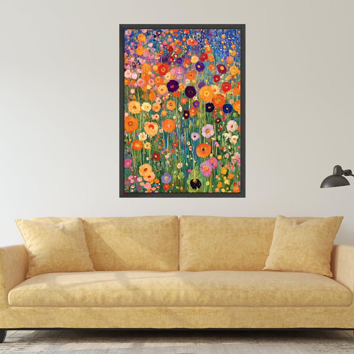 Wildflower Symphony – Colorful Floral Oil Painting#yy721104
