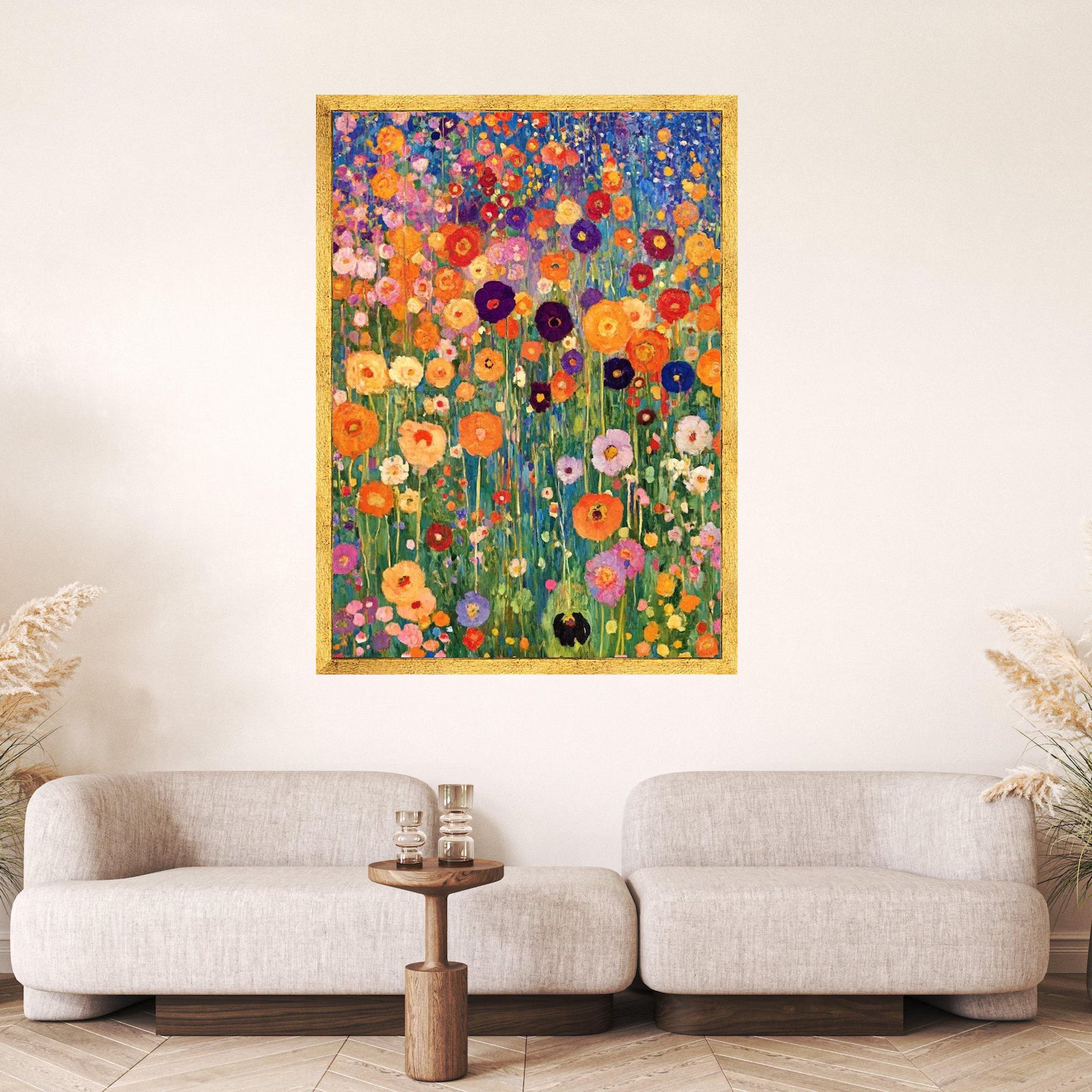 Wildflower Symphony – Colorful Floral Oil Painting#yy721104
