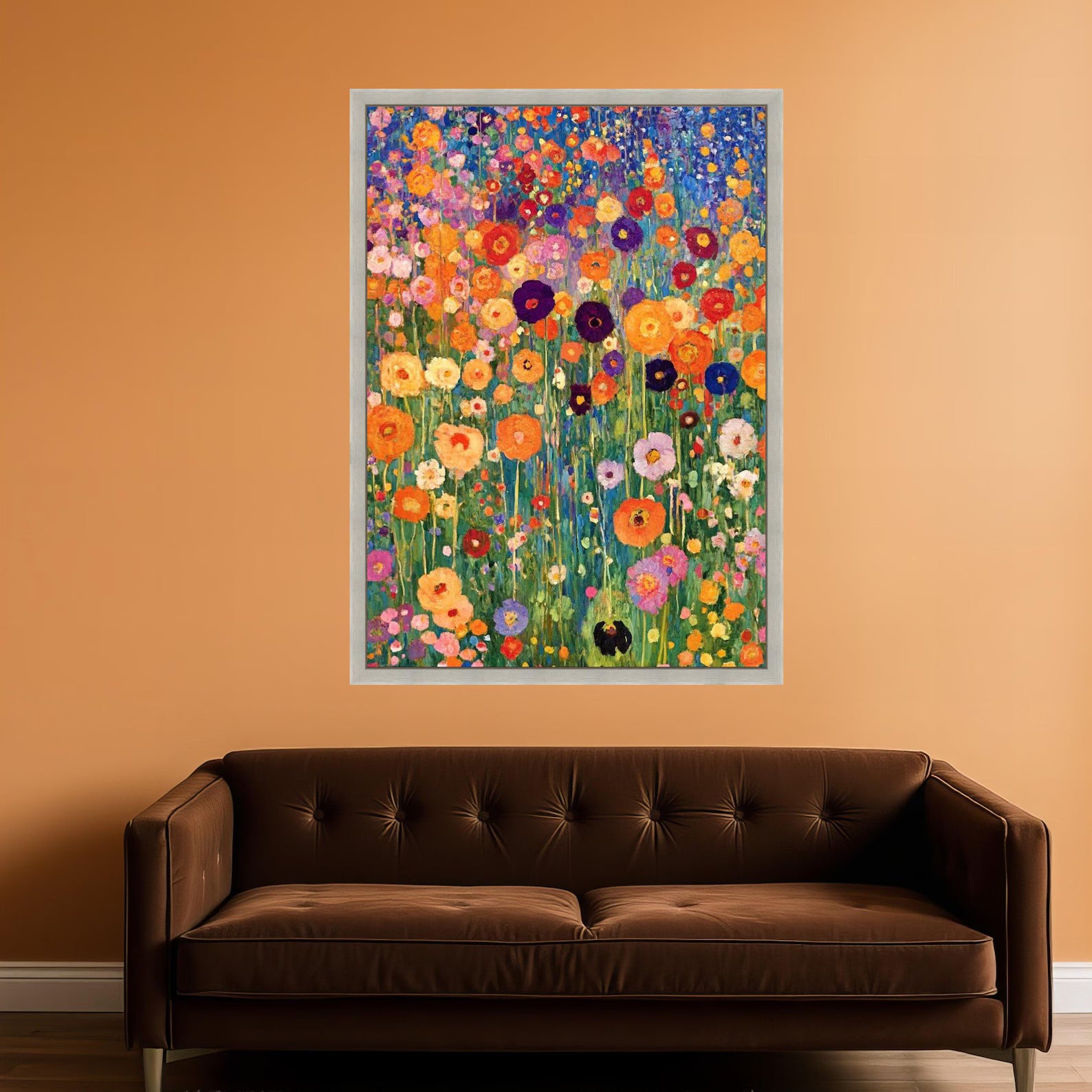 Wildflower Symphony – Colorful Floral Oil Painting#yy721104