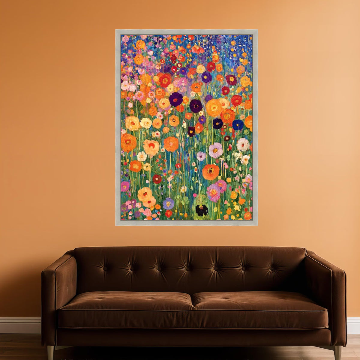 Wildflower Symphony – Colorful Floral Oil Painting#yy721104