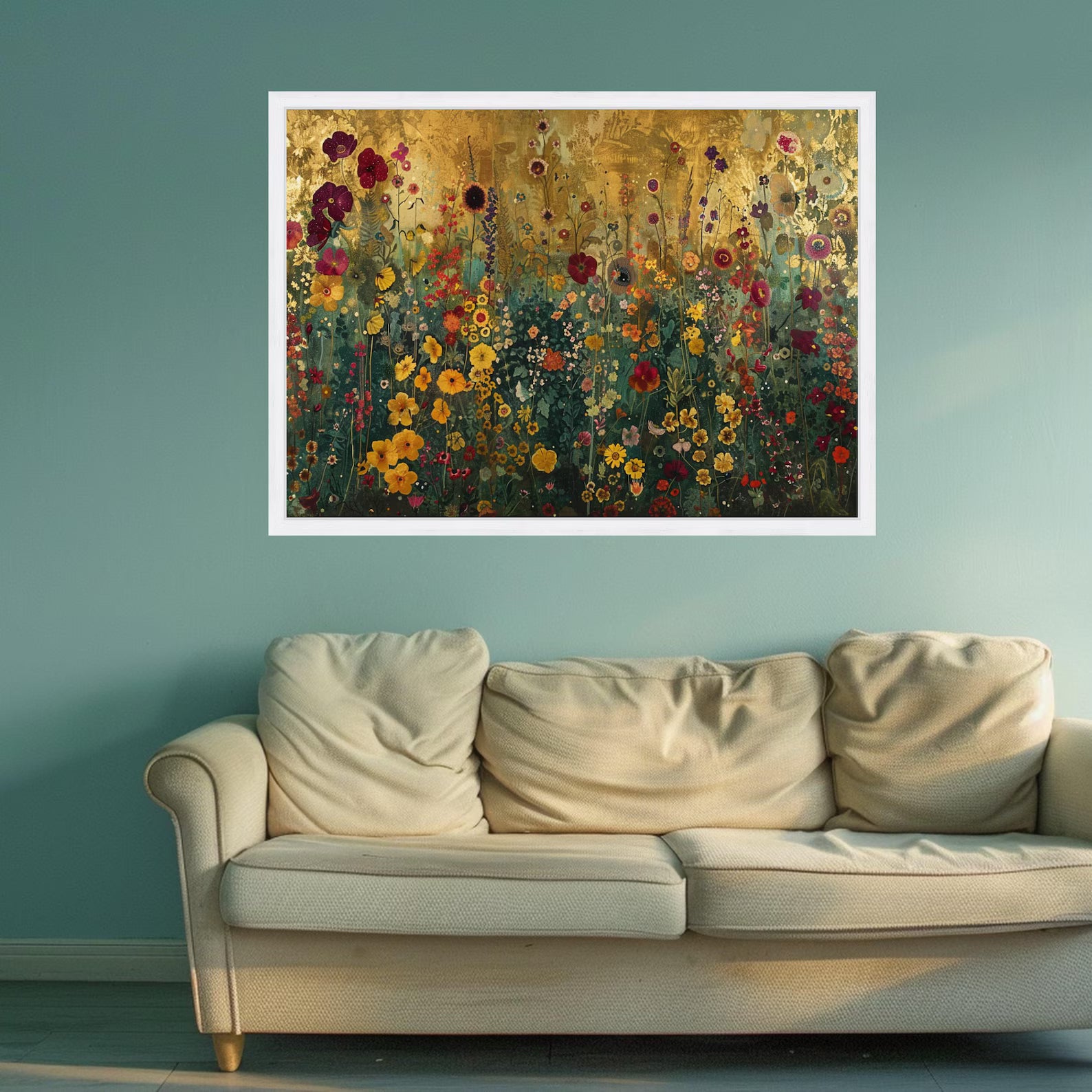 Colorful Floral Garden Wall Art – Botanical Canvas Painting#yy721105