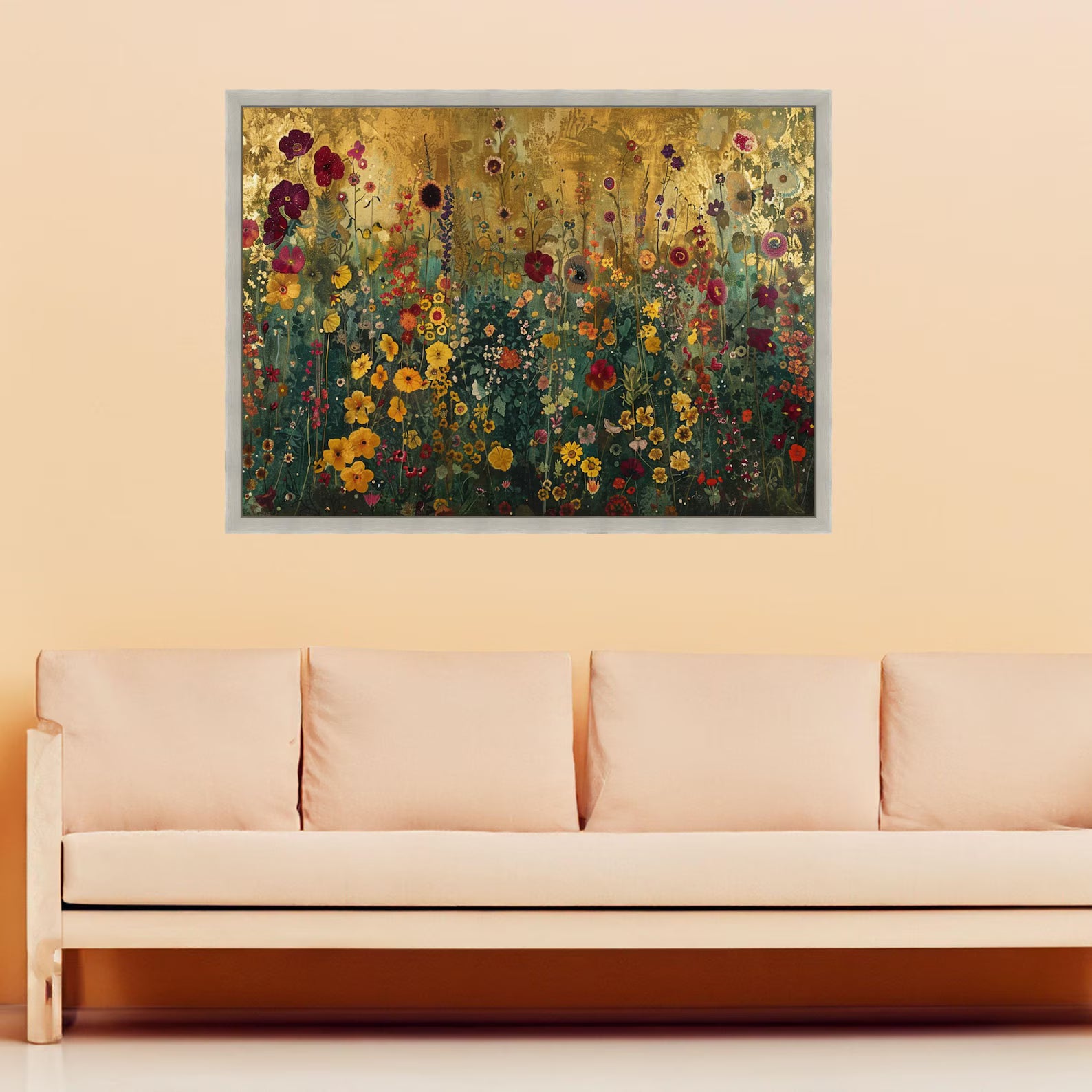 Colorful Floral Garden Wall Art – Botanical Canvas Painting#yy721105