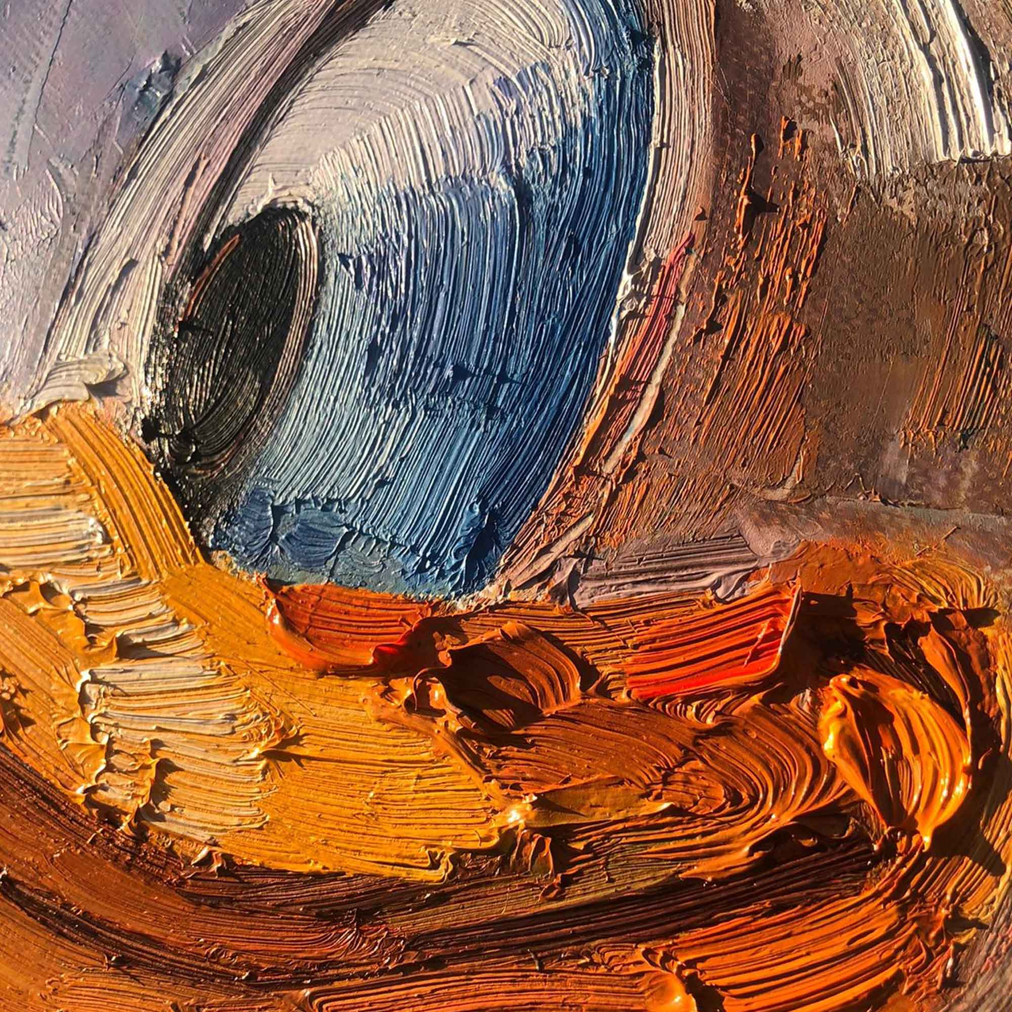 Playful Ducks Abstract Canvas-Cartoon Abstract Oil Painting Wall Art for Modern Interior Decoration