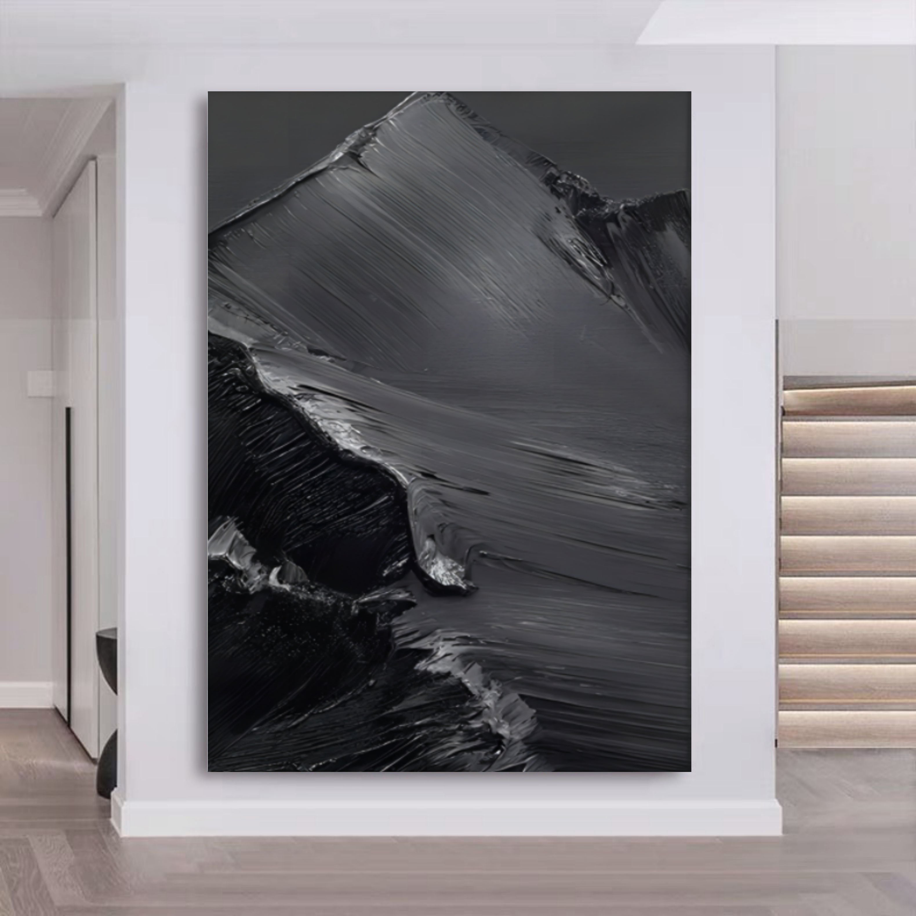 Midnight Peaks Vertical Art