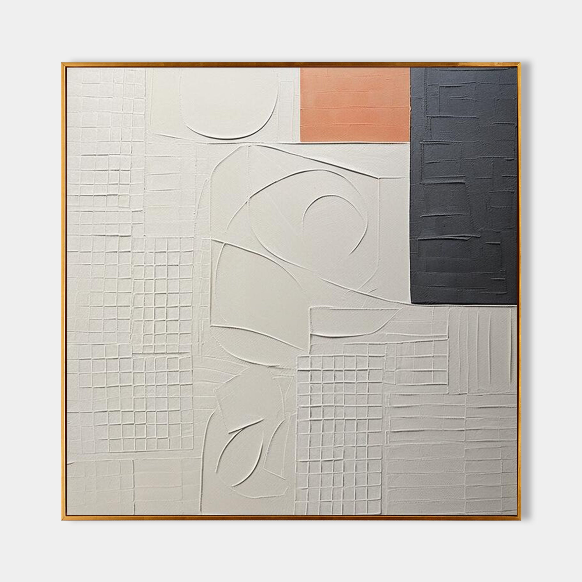 Geometric Harmony: Textured Abstract Art