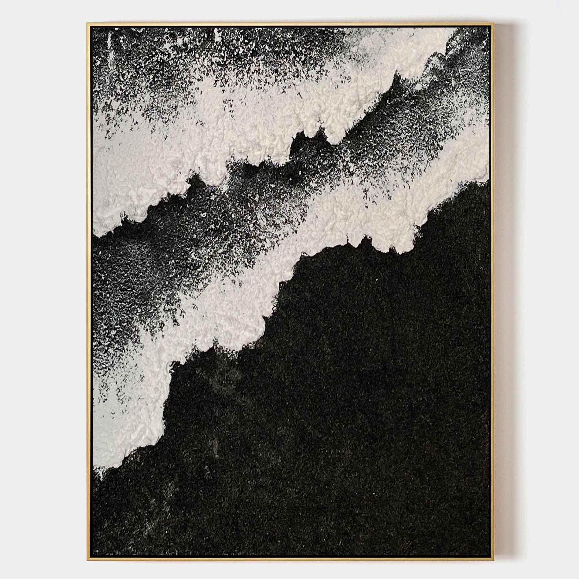 Monochrome Tidal Elegance - artextured
