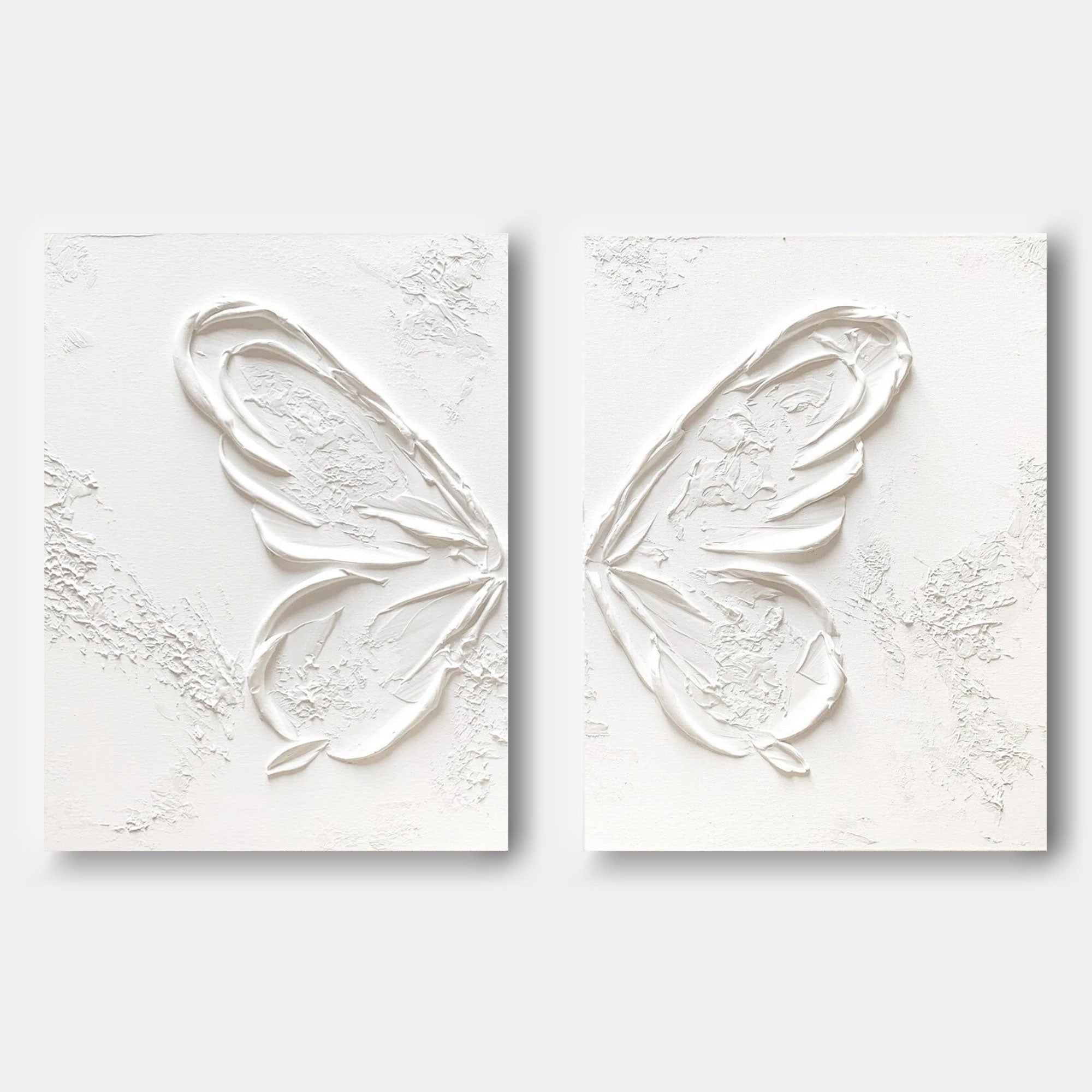 Ethereal Butterfly Diptych Set Of 2