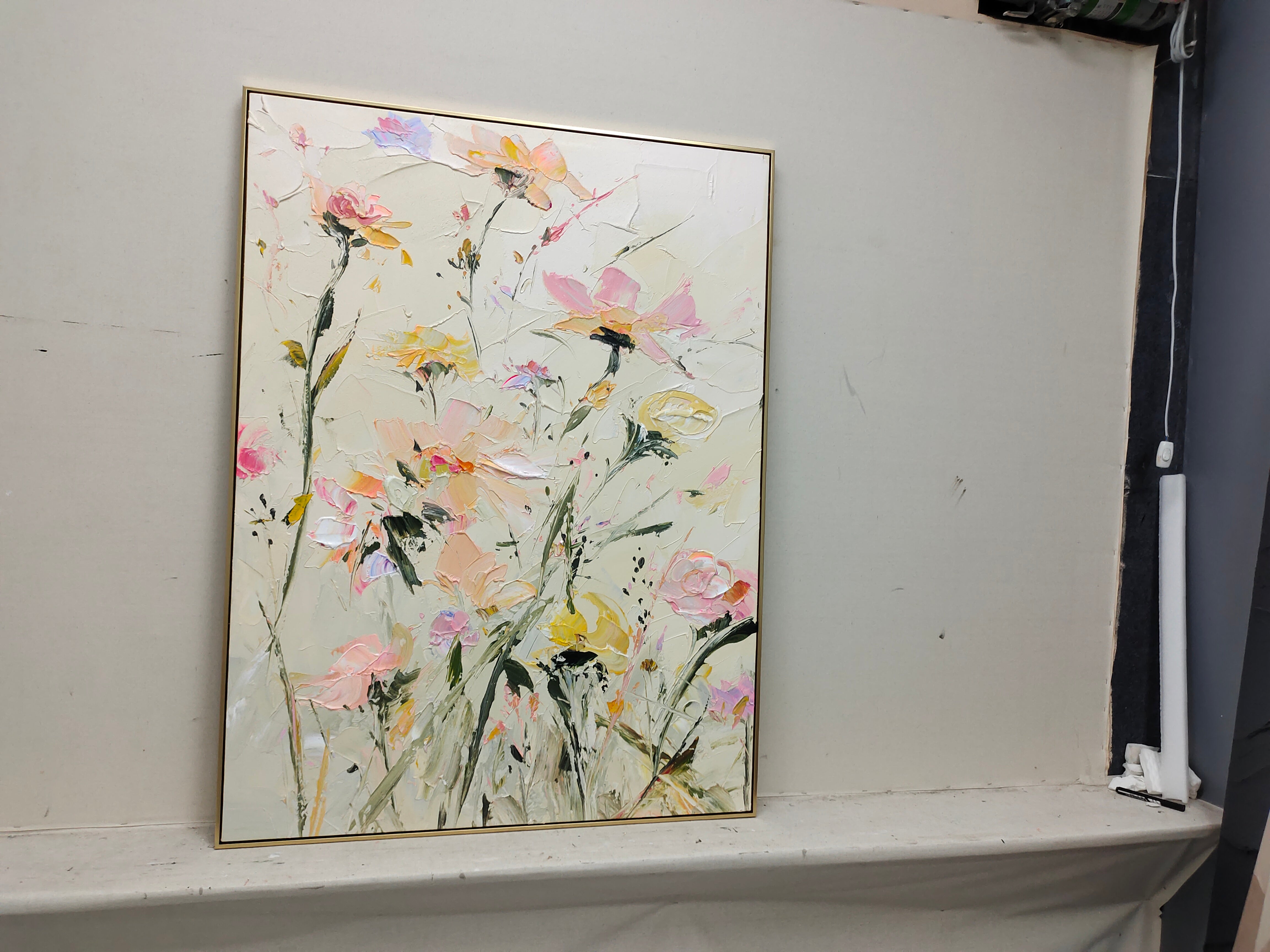 Spring Blossom - Textured Floral Canvas Art