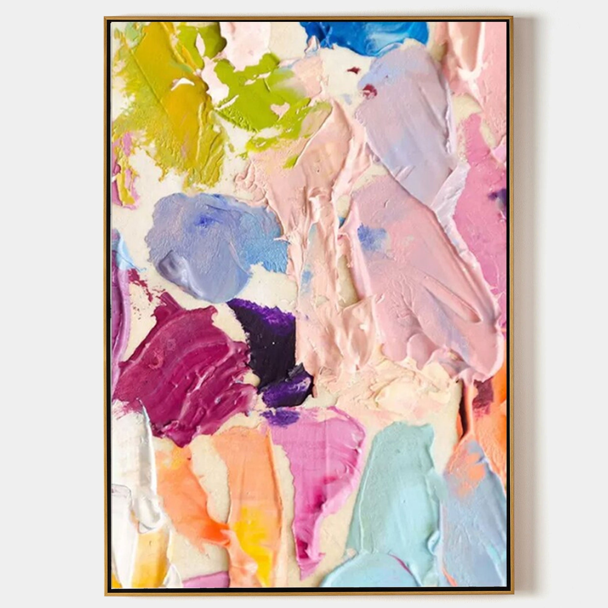 Pastel Dreamscape - Abstract Textured Canvas Art