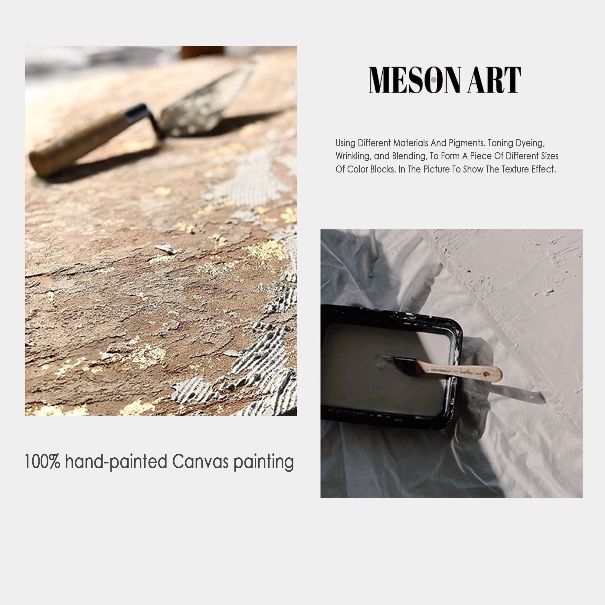 Playful Ducks Abstract Canvas-Cartoon Abstract Oil Painting Wall Art for Modern Interior Decoration