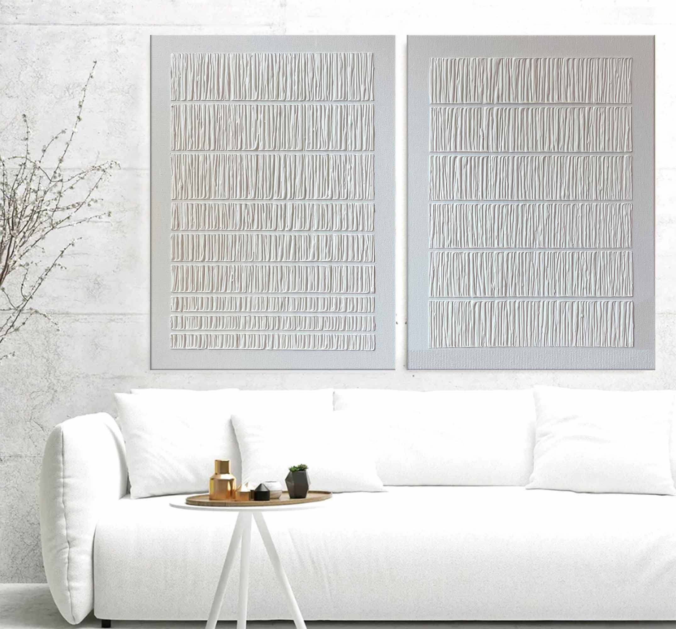 Linear Harmony Diptych Art Set Of 2