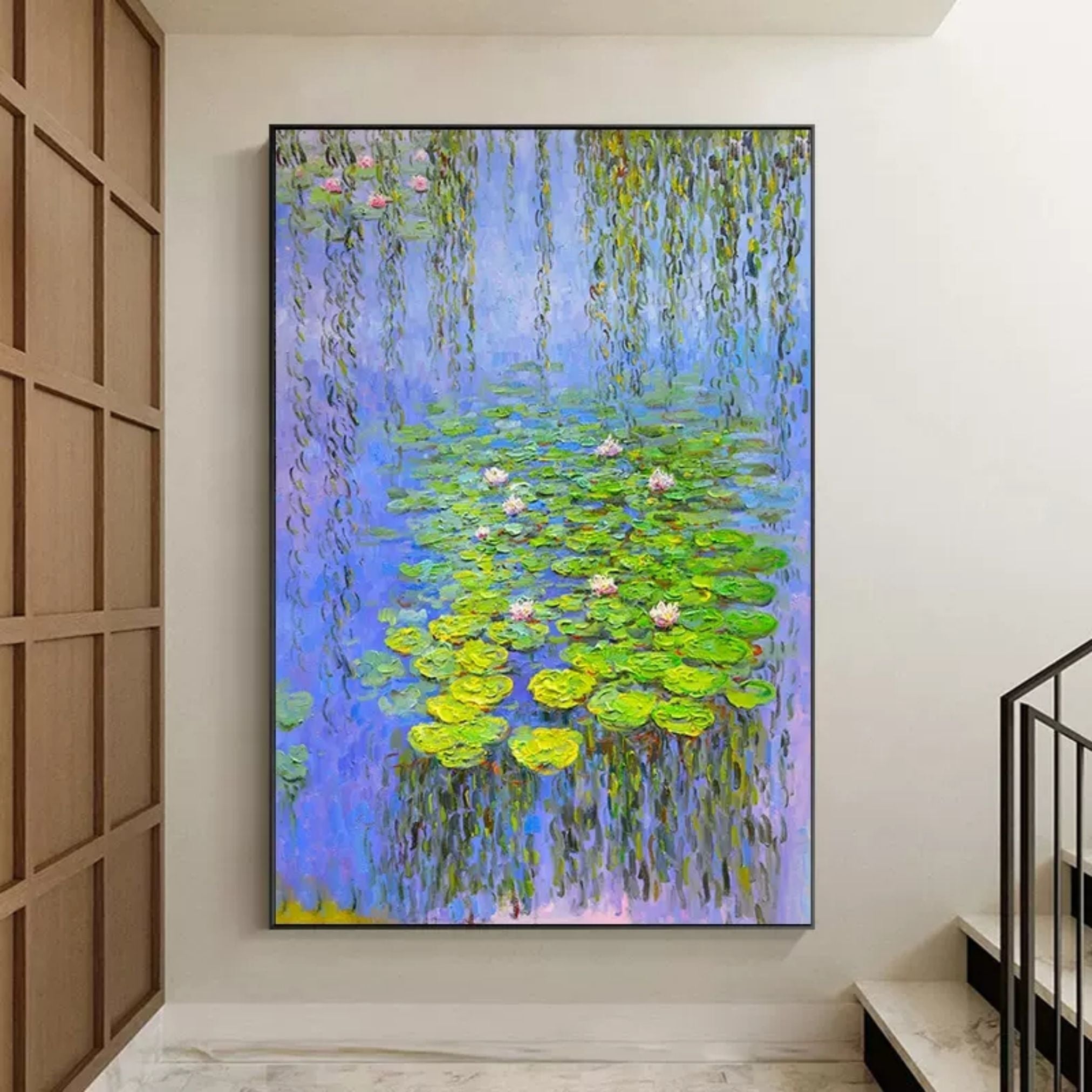 Willow Serenity: Water Lilies