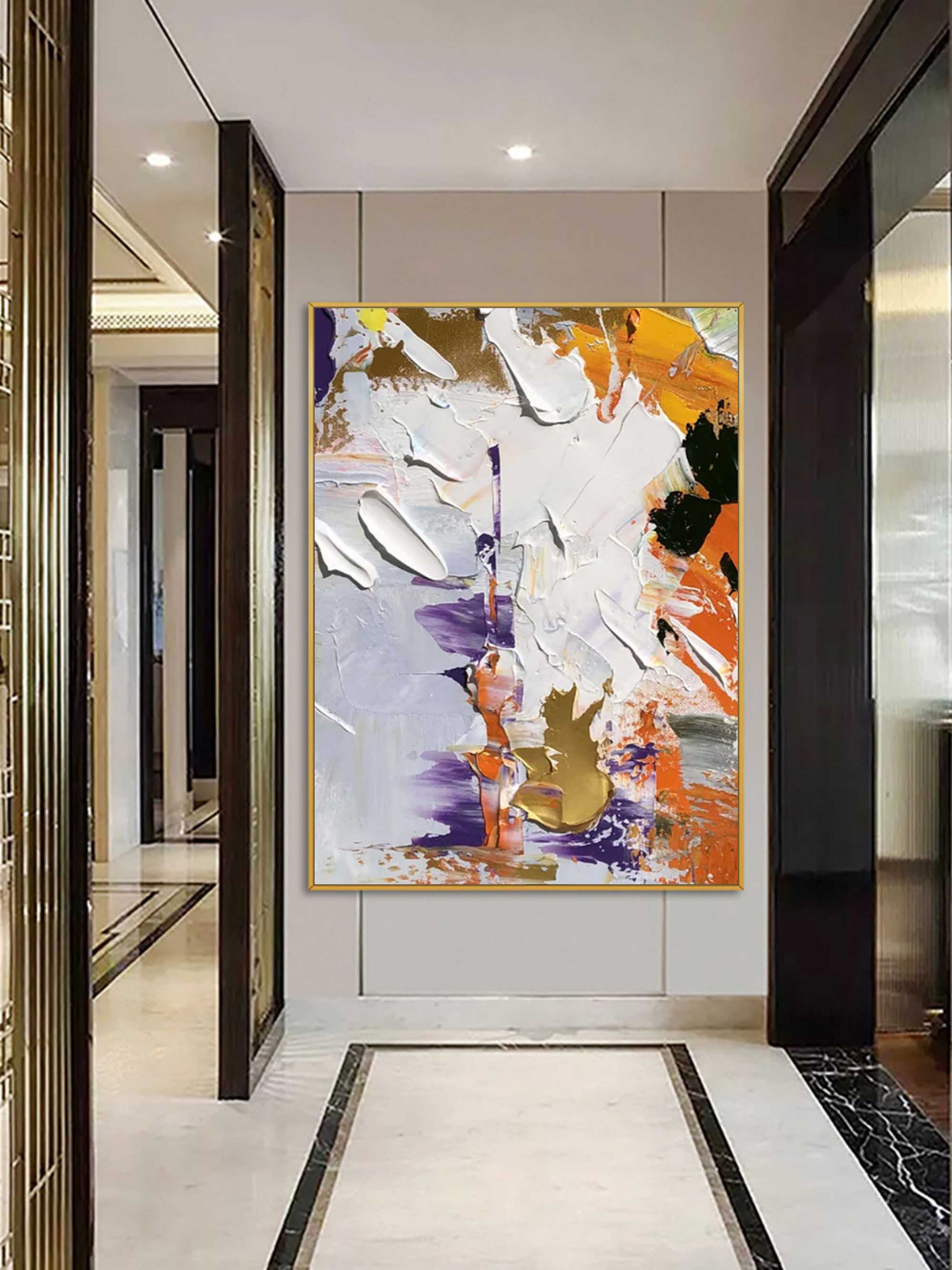 Abstract Elegance - Bold Textured Composition