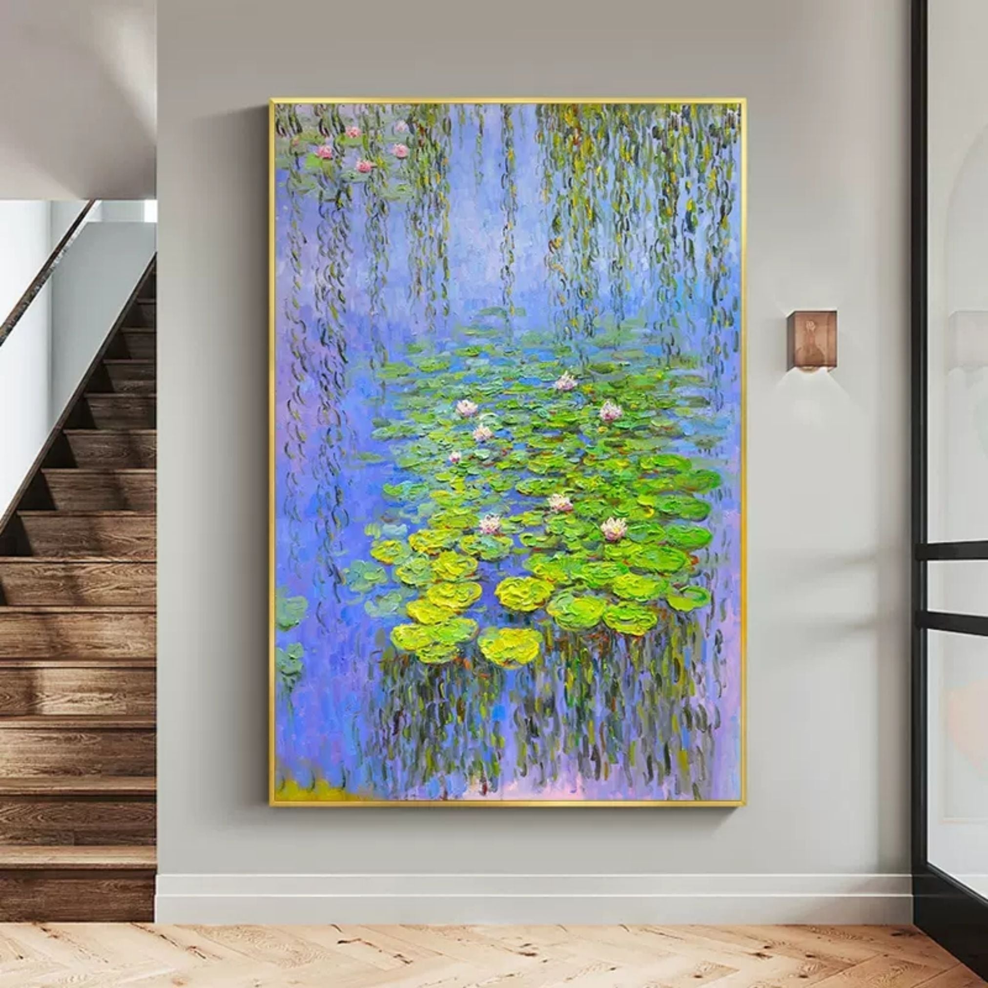 Willow Serenity: Water Lilies