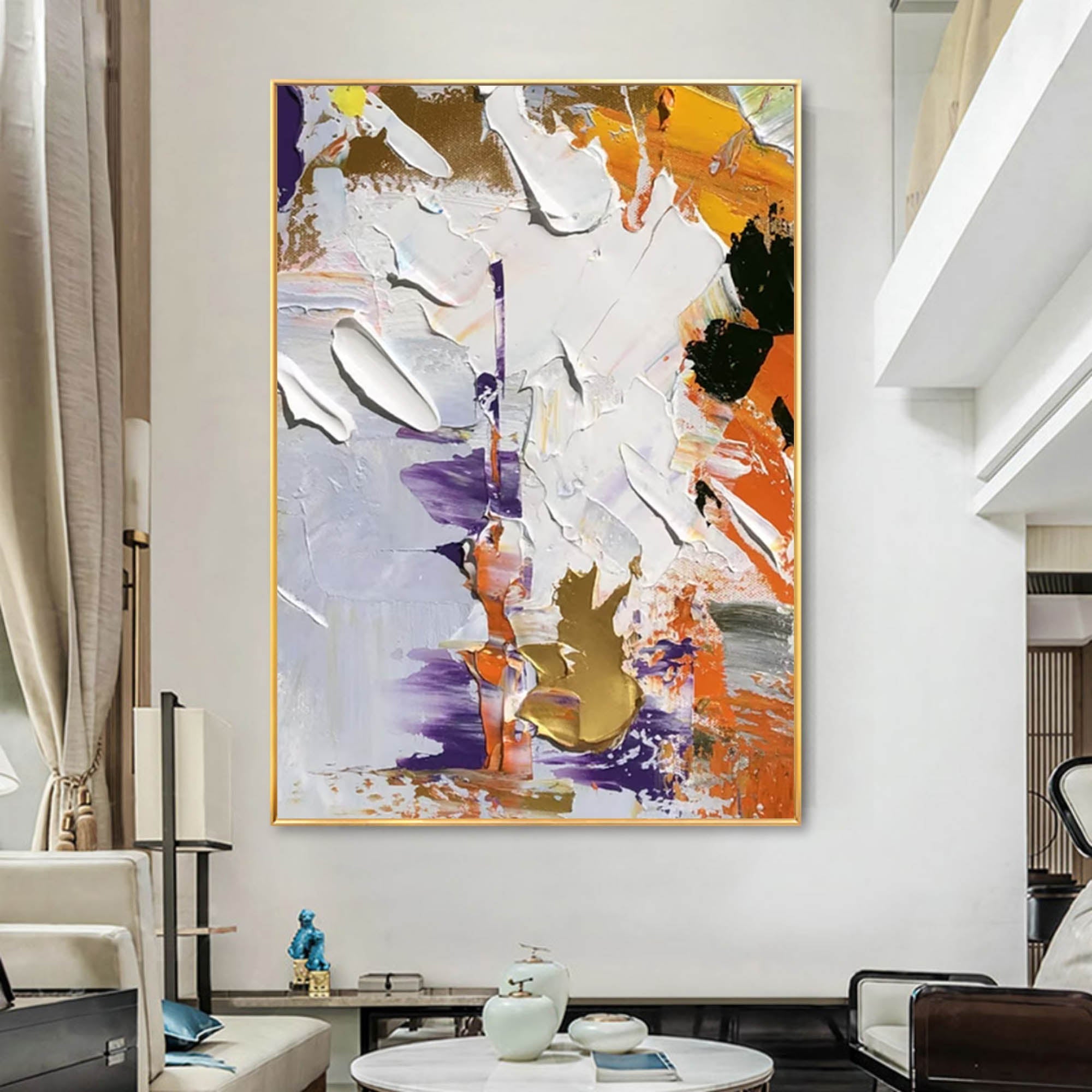 Abstract Elegance - Bold Textured Composition