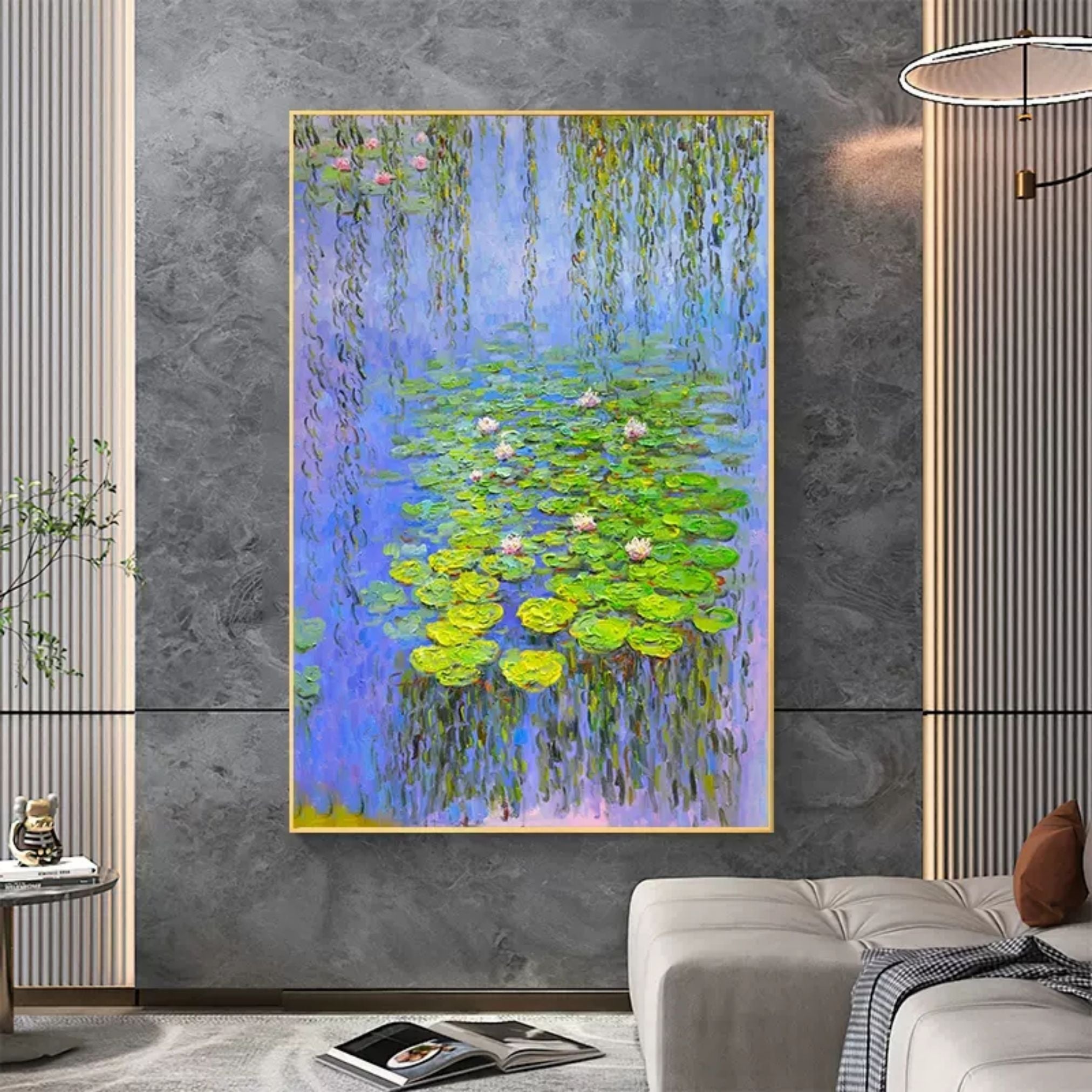 Willow Serenity: Water Lilies