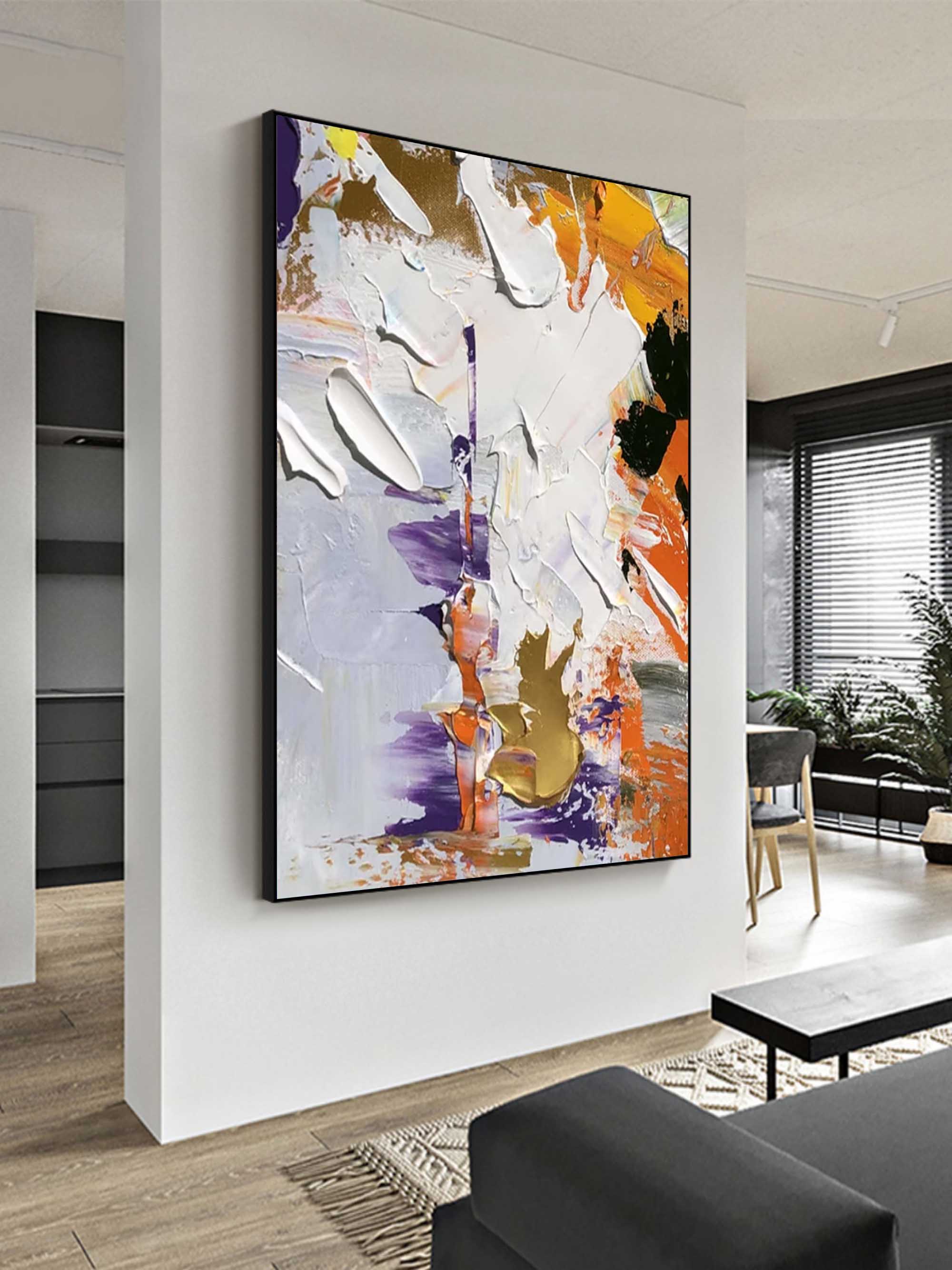 Abstract Elegance - Bold Textured Composition