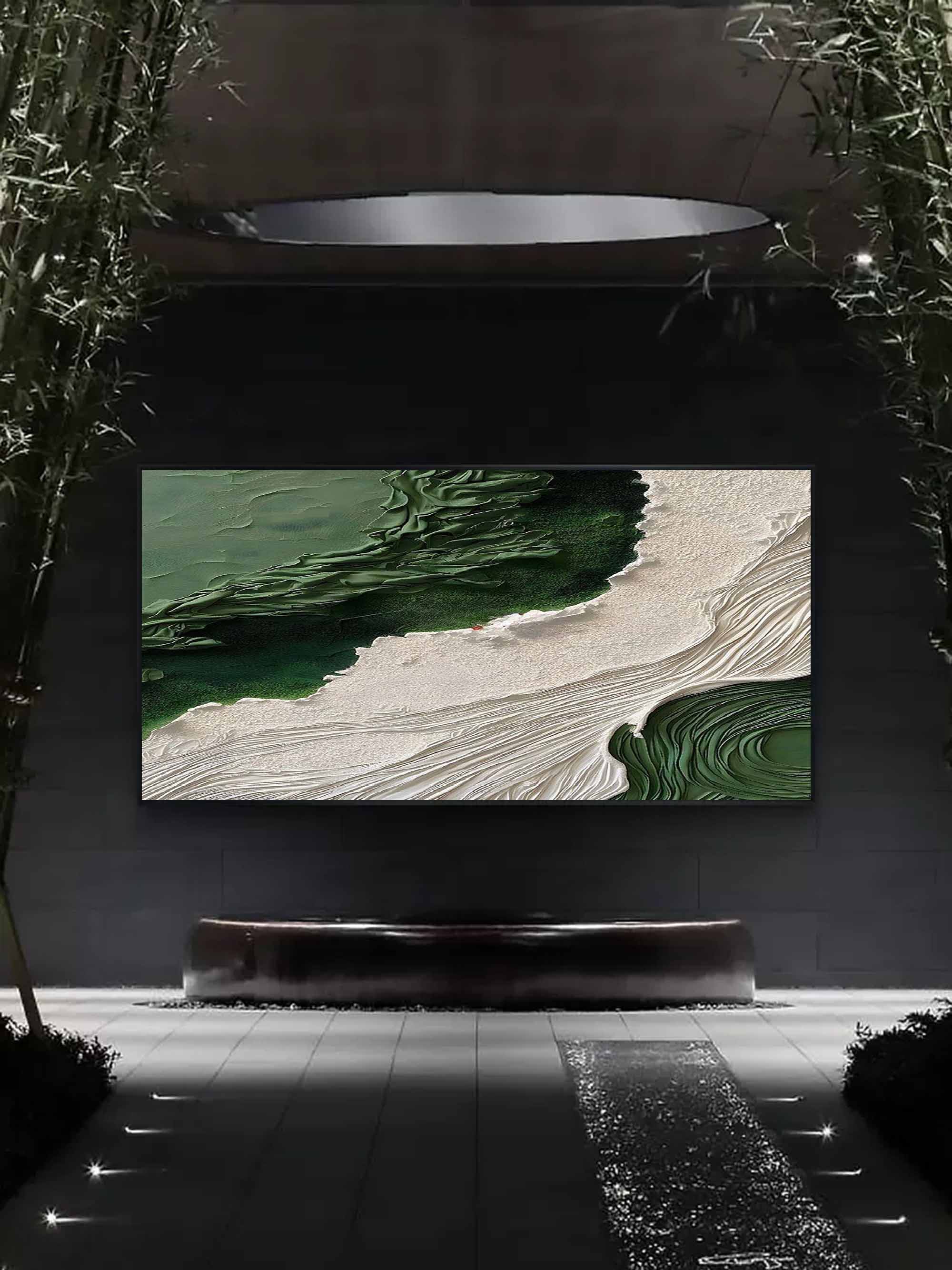 Emerald Shoreline Canvas Art