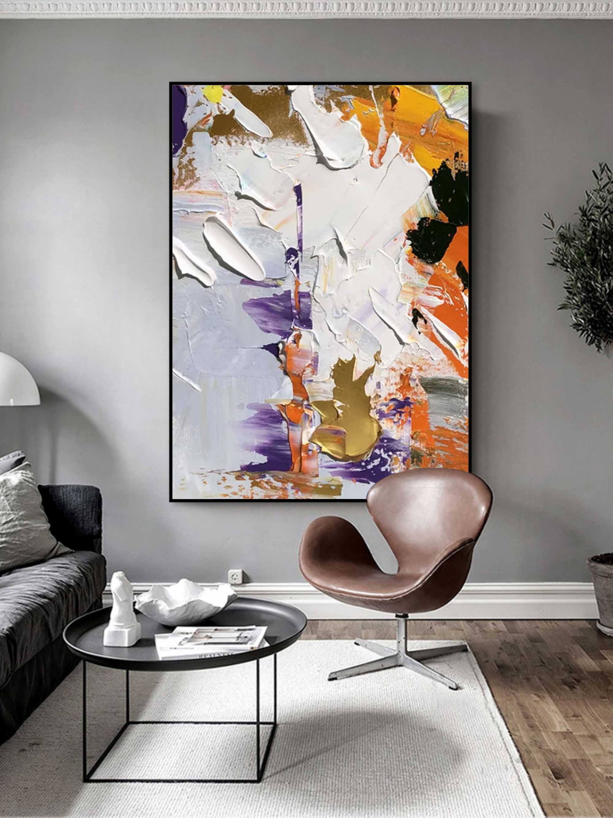 Abstract Elegance - Bold Textured Composition
